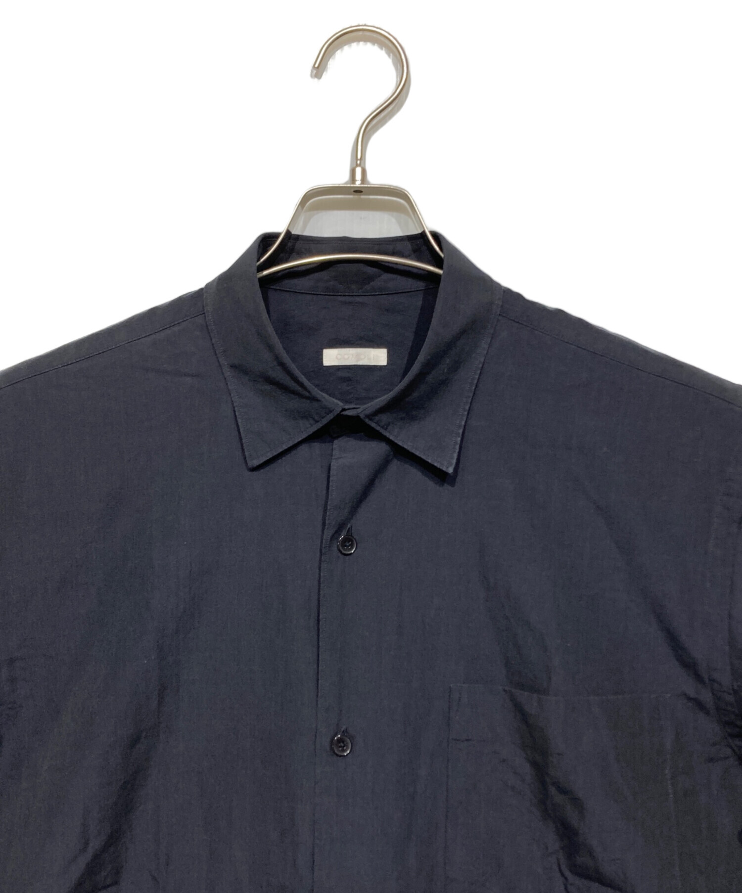 中古・古着通販】COMOLI (コモリ) ショートスリーブシャツ ネイビー