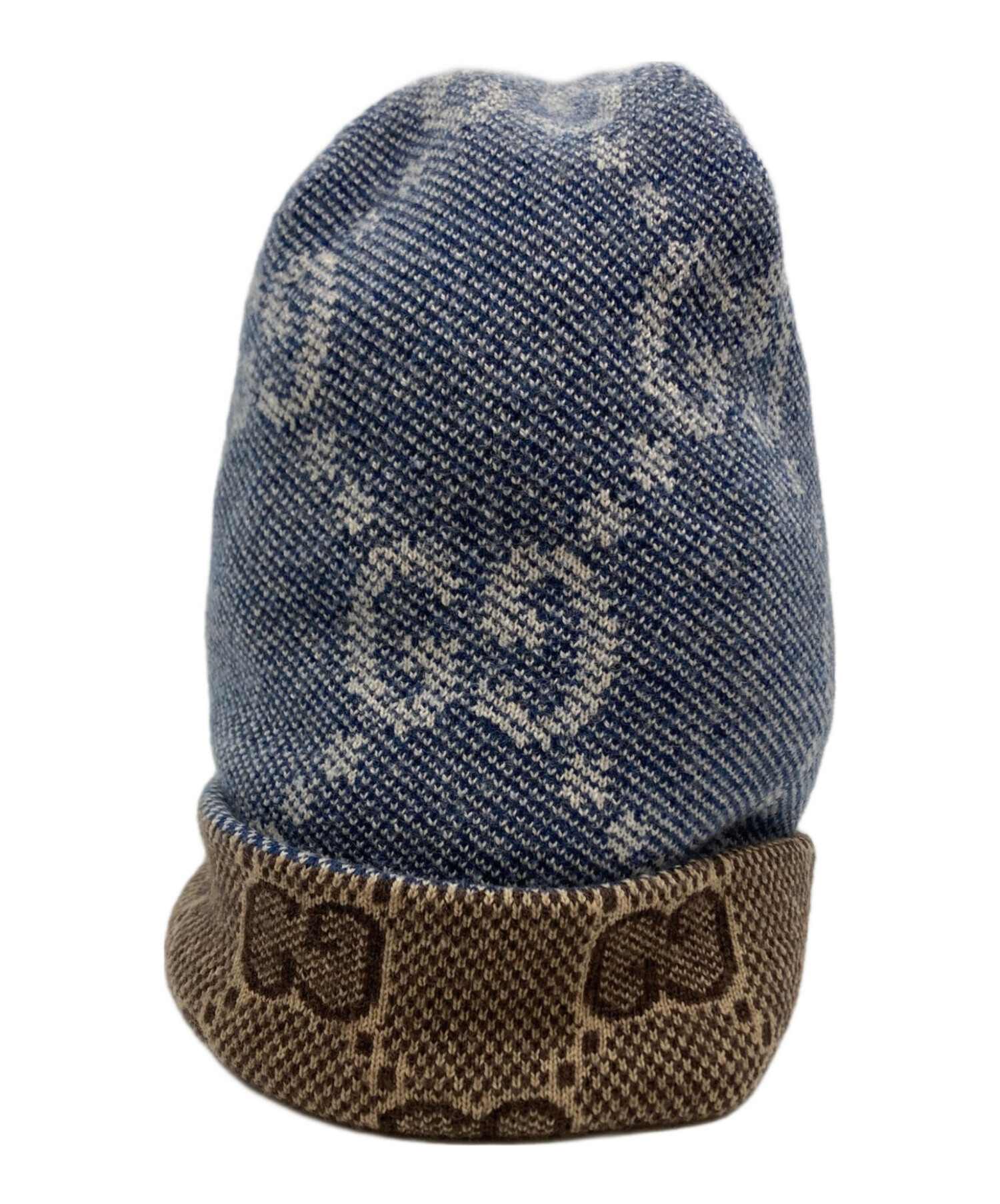 中古・古着通販】GUCCI (グッチ) GG Wool Hat 716585 3GAJY ネイビー