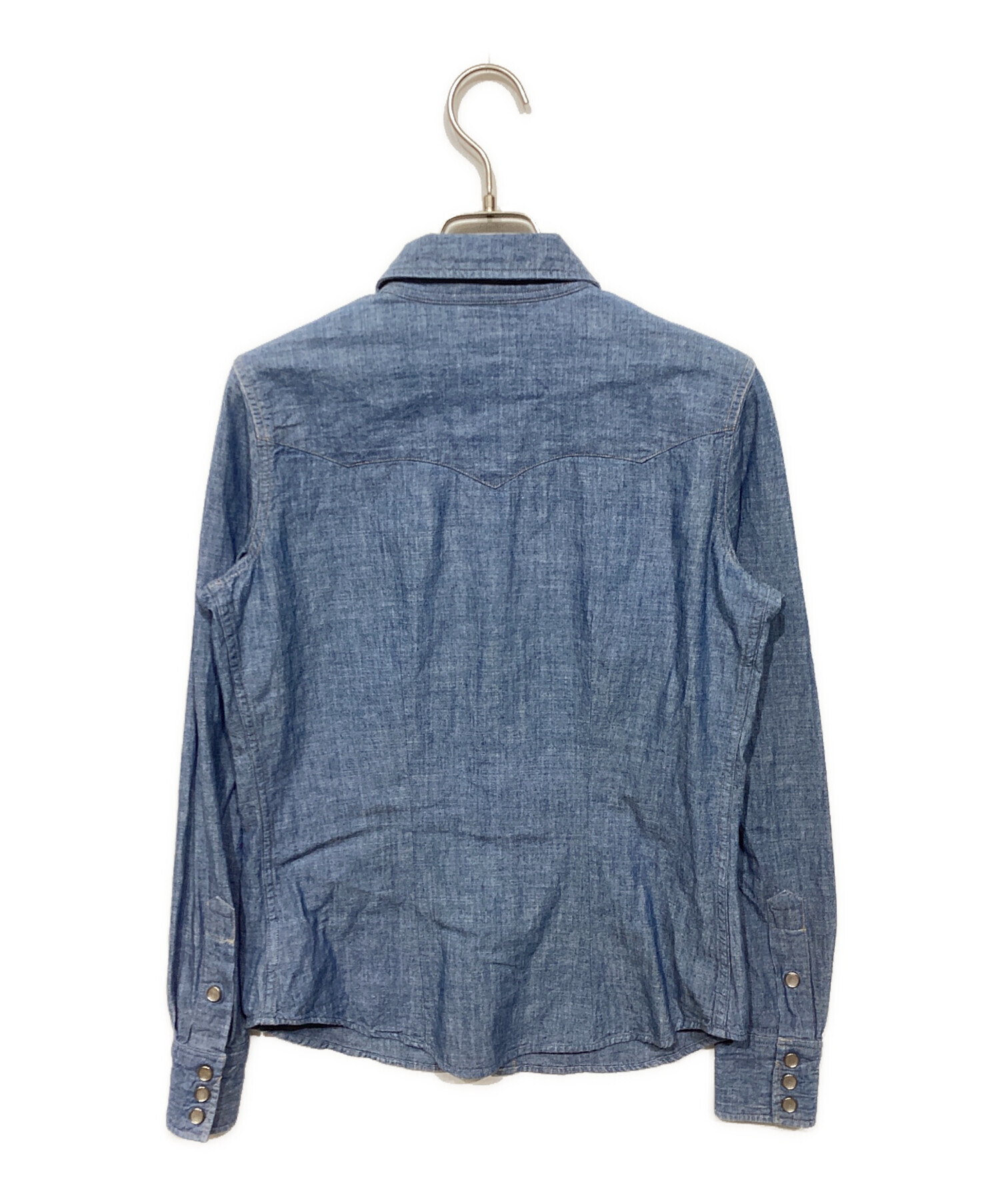 中古・古着通販】RRL (ダブルアールエル) デニムウエスタンシャツ