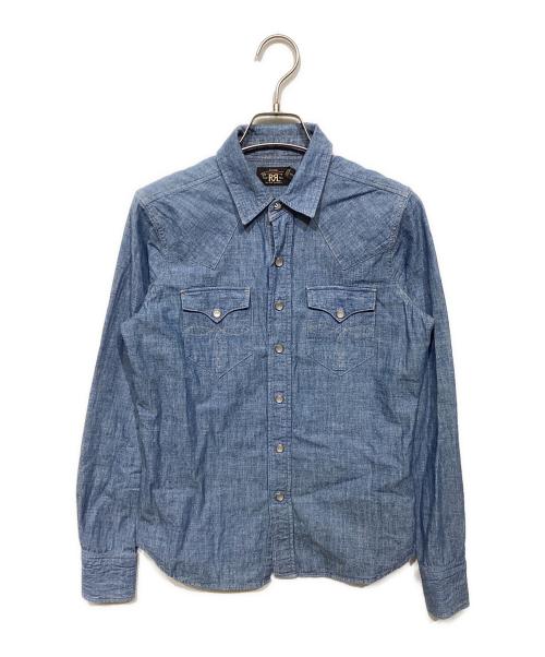 中古・古着通販】RRL (ダブルアールエル) デニムウエスタンシャツ