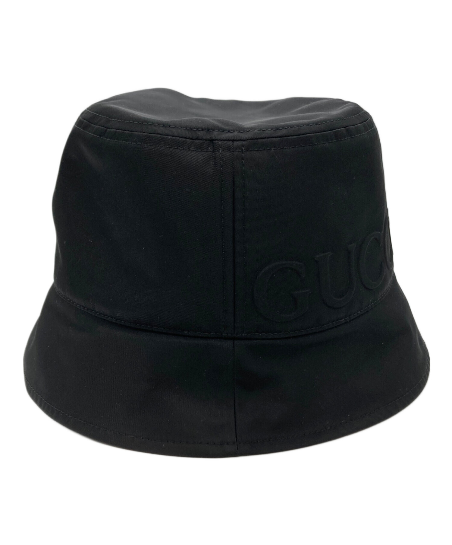中古・古着通販】GUCCI (グッチ) Nylon Bucket Hat ブラック 未使用品