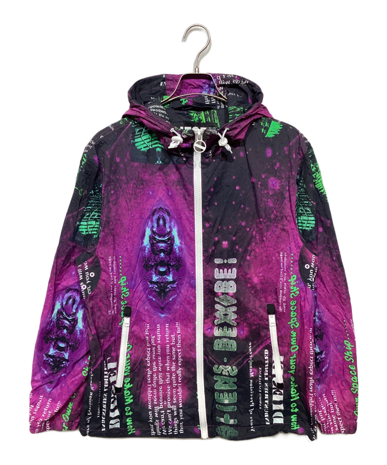 DIESEL SS26新作　ディーゼル　ナイロンジャケット　Lサイズ　50 中古・古着通販】DIESEL (ディーゼル) ナイロンジャケット パープル