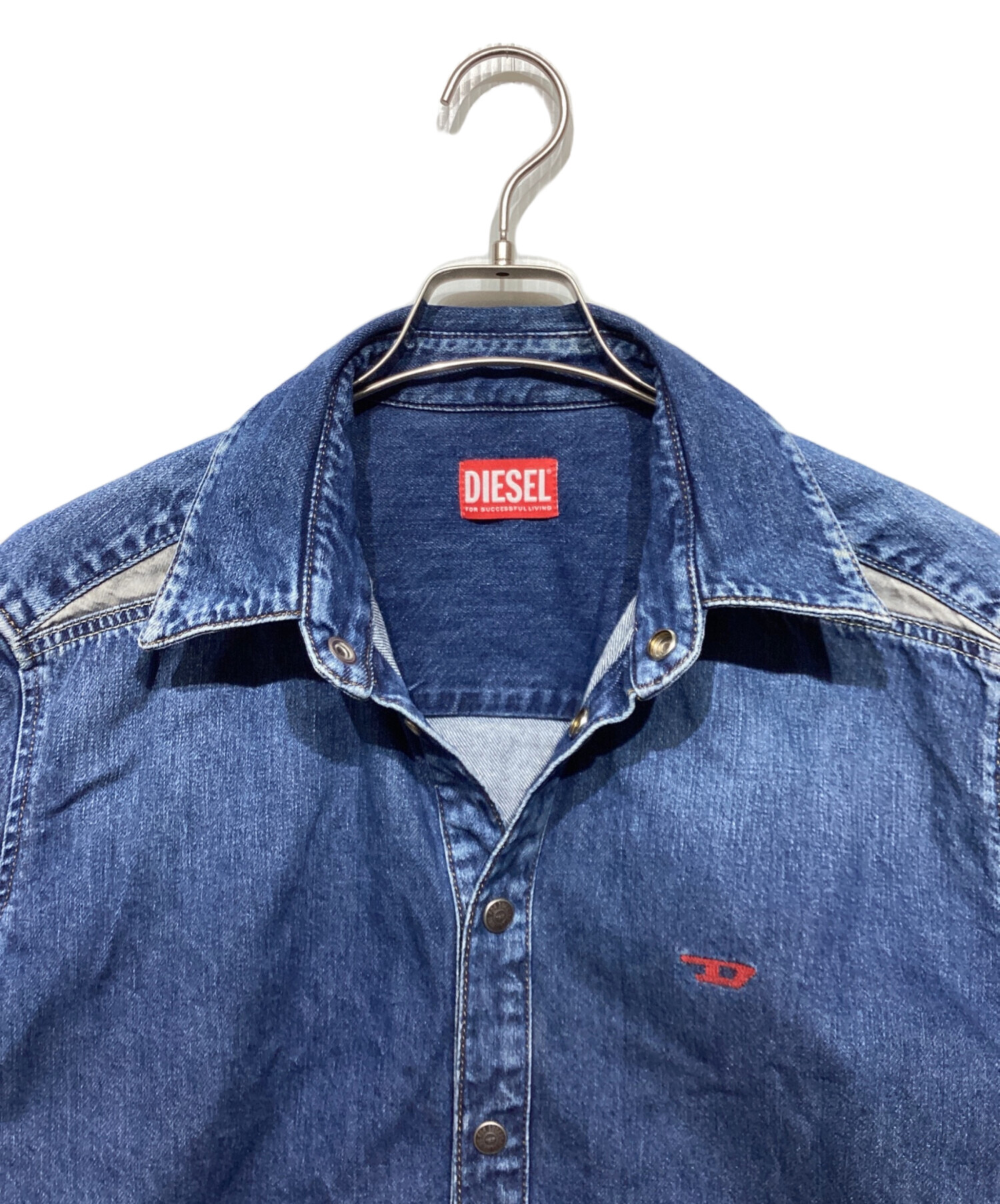 中古・古着通販】DIESEL (ディーゼル) デニムシャツ インディゴ サイズ