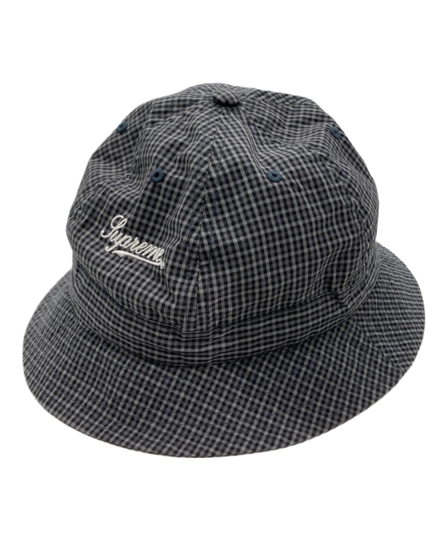 シュプリーム バケットハット 黒 Cordura Plaid Bell Hat 中古・古着通販】SUPREME (シュプリーム) Cordura Plaid Bell Hat