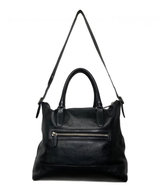 中古・古着通販】COACH (コーチ) レザー2WAYバッグ ブラック｜ブランド