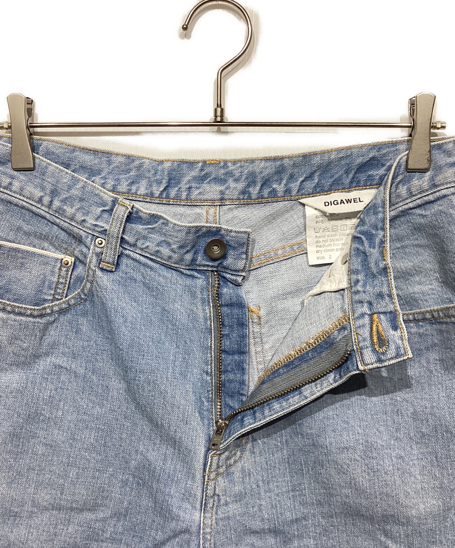 中古・古着通販】digawel (ディガウェル) デニムハーフパンツ 