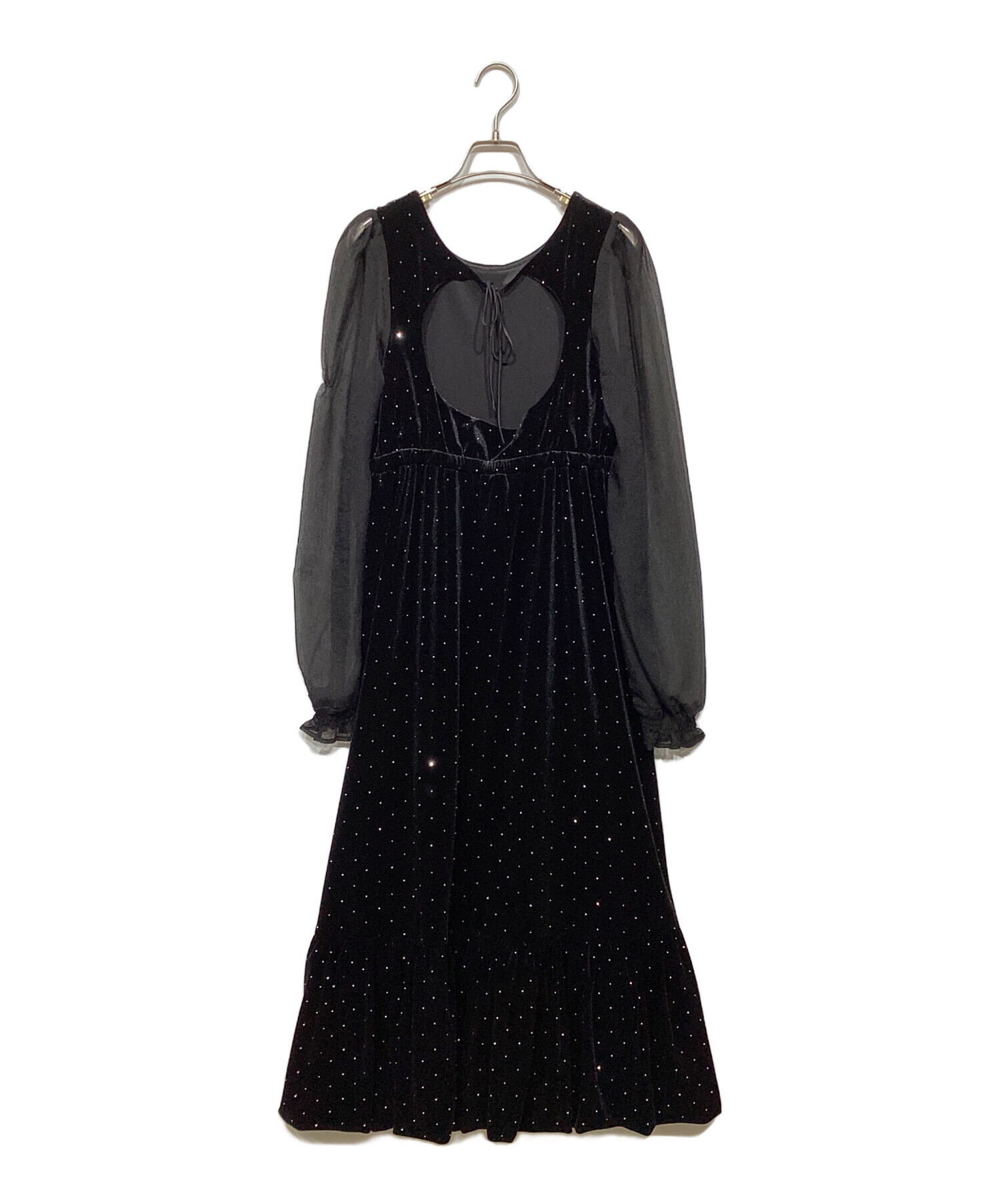 中古・古着通販】KASTANE (カスタネ) ベロアスタッズワンピース