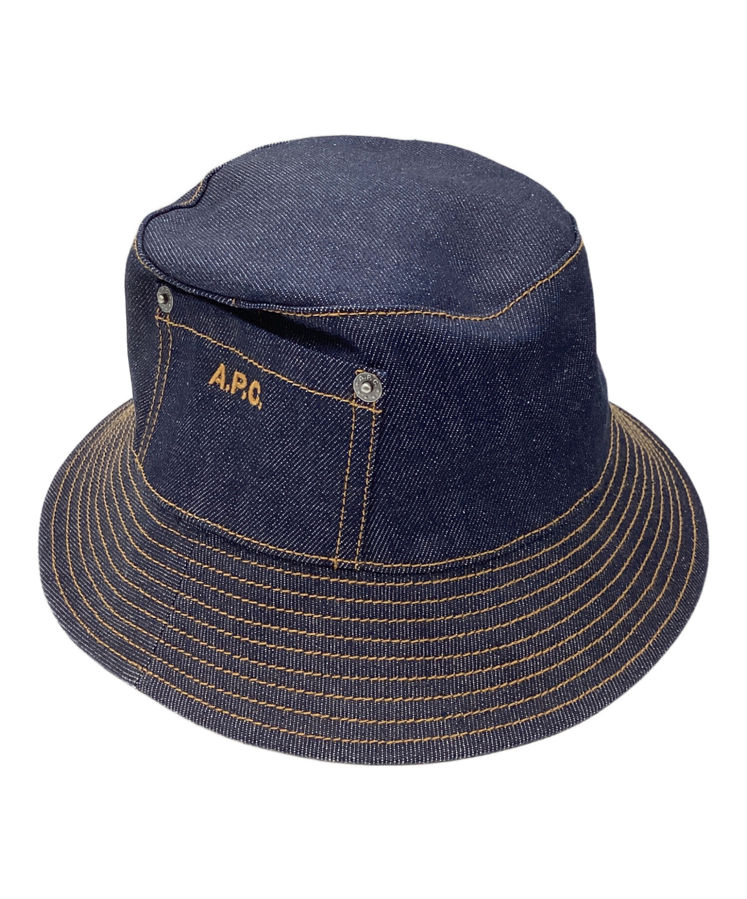 最安値 超希少 GALLERY DEPT Denim Bucket Hat 中古・古着通販】A.P.C. (アーペーセー) Denim Bucket Hat インディゴ