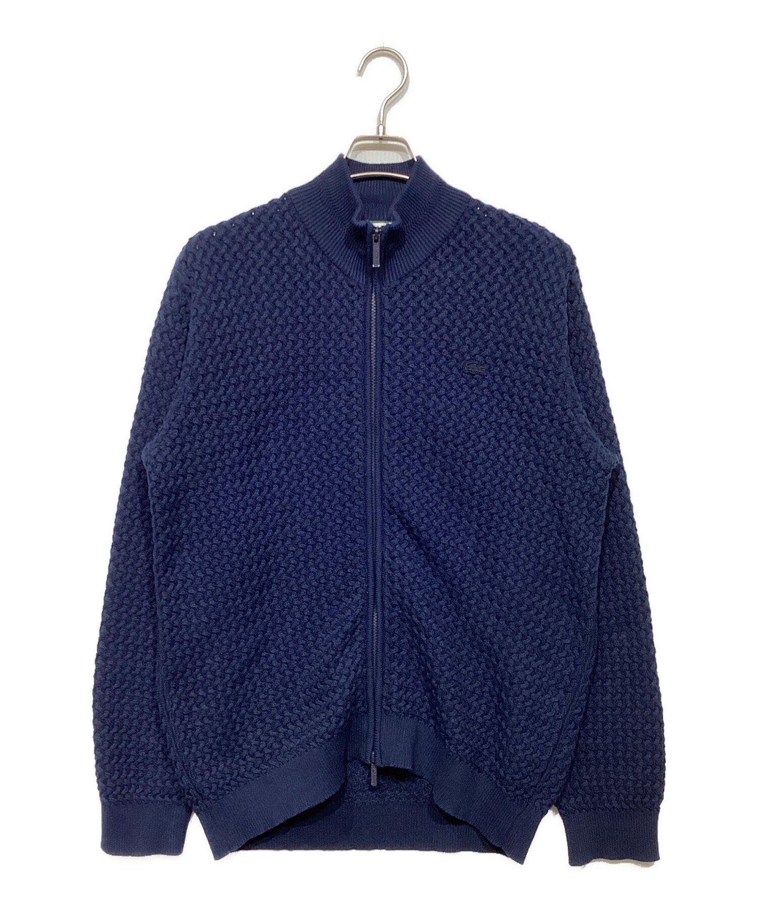 中古・古着通販LACOSTE 新品 LACOSTE ラコステ ネイビー ニット ジップ 