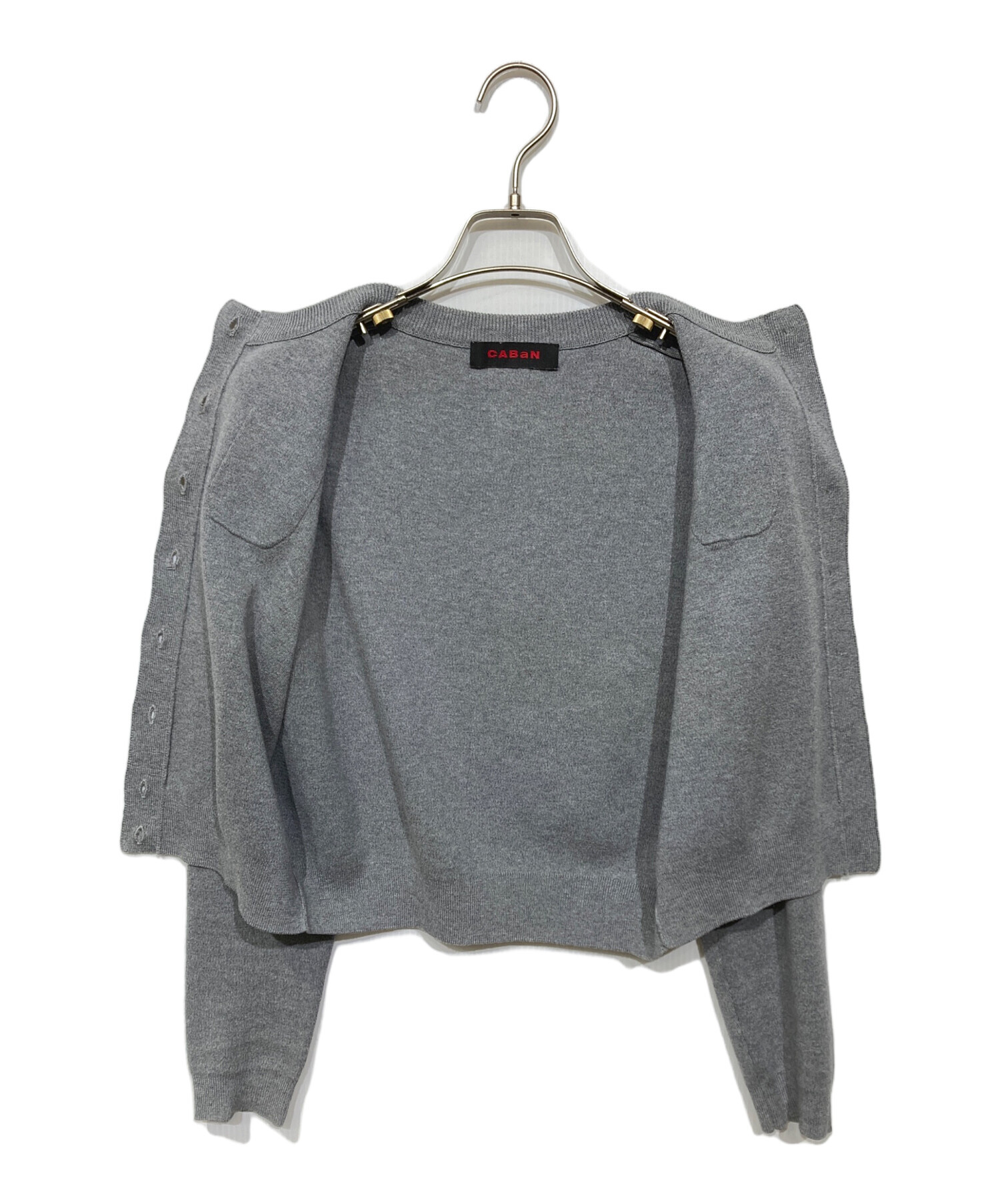 caban カーディガン グレー CABaN（キャバン） カーディガン コットンカシミヤ パールポケット