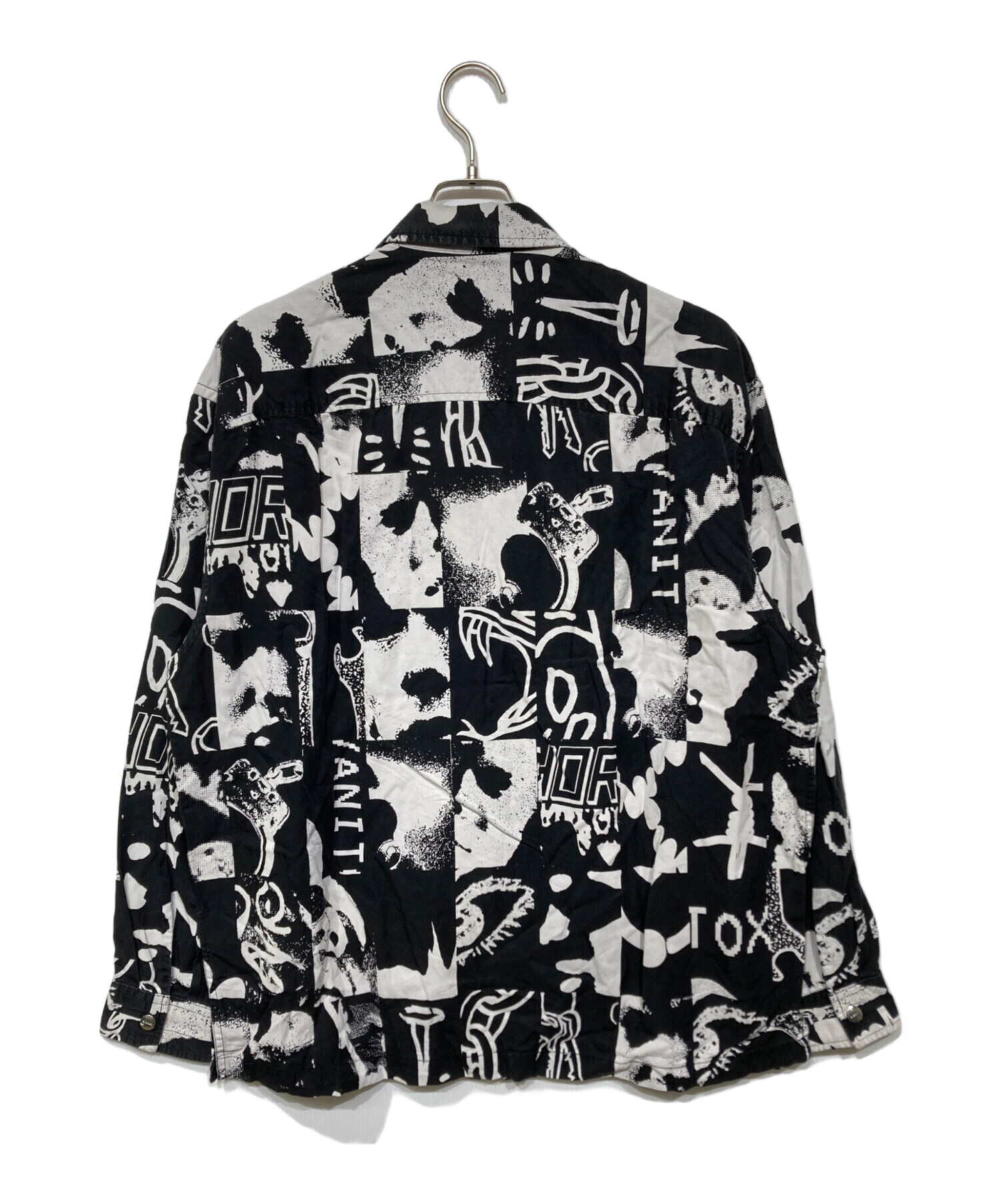 中古・古着通販】DIESEL (ディーゼル) 総柄ジップジャケット ブラック