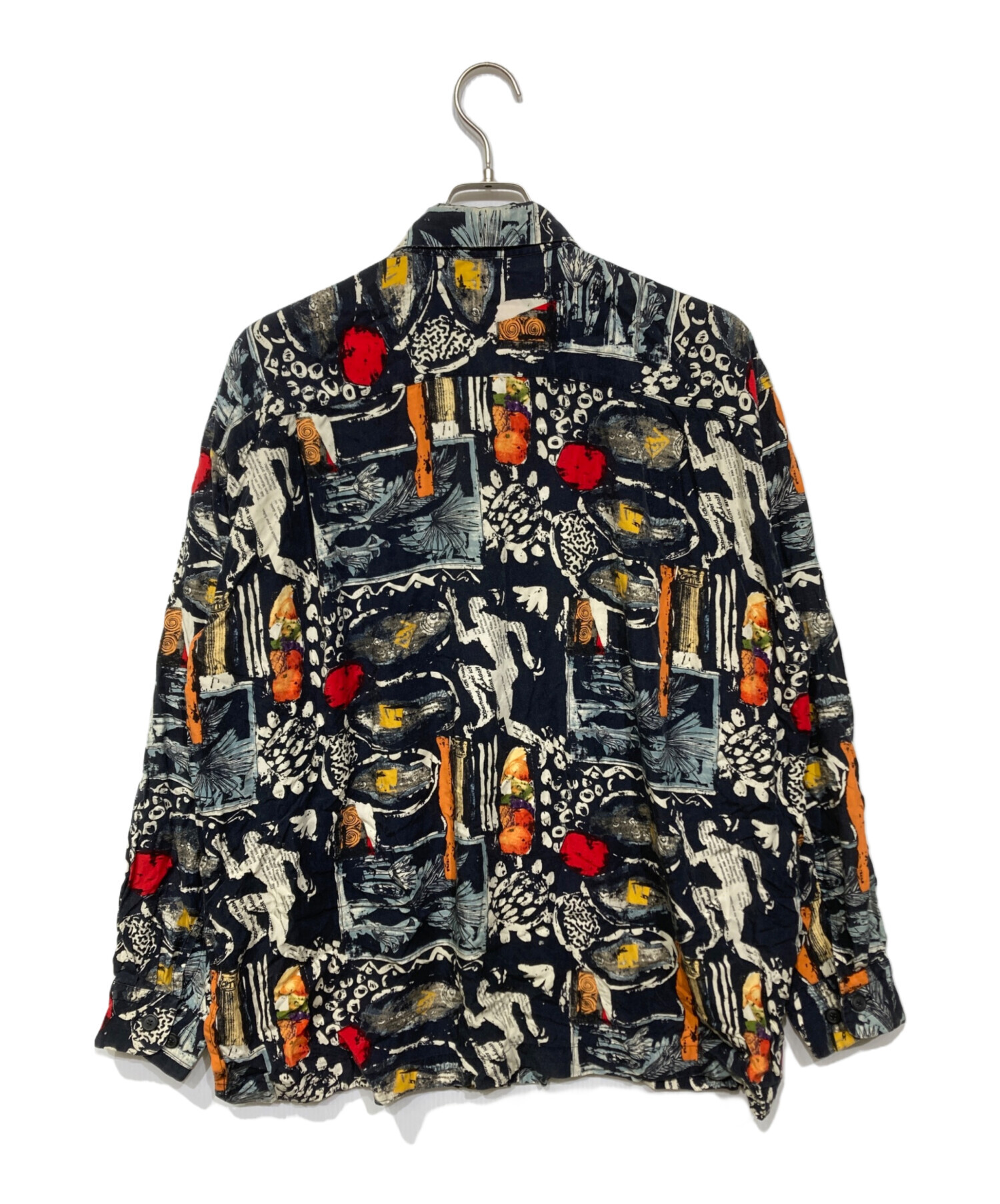中古・古着通販】ISSEY MIYAKE (イッセイミヤケ) 総柄レーヨンシャツ