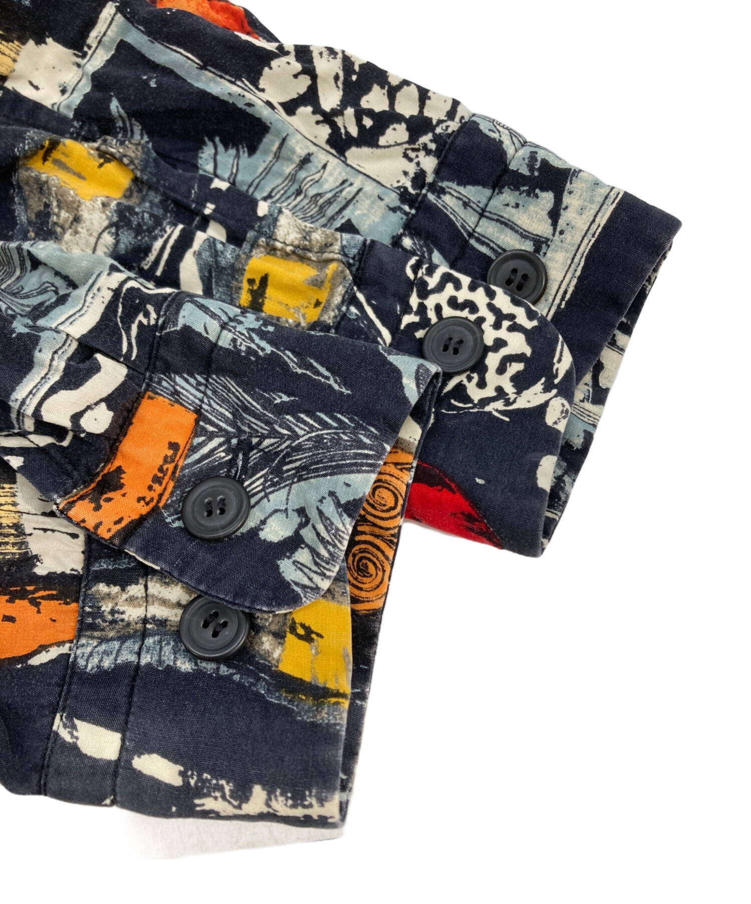 中古・古着通販】ISSEY MIYAKE (イッセイミヤケ) 総柄レーヨンシャツ