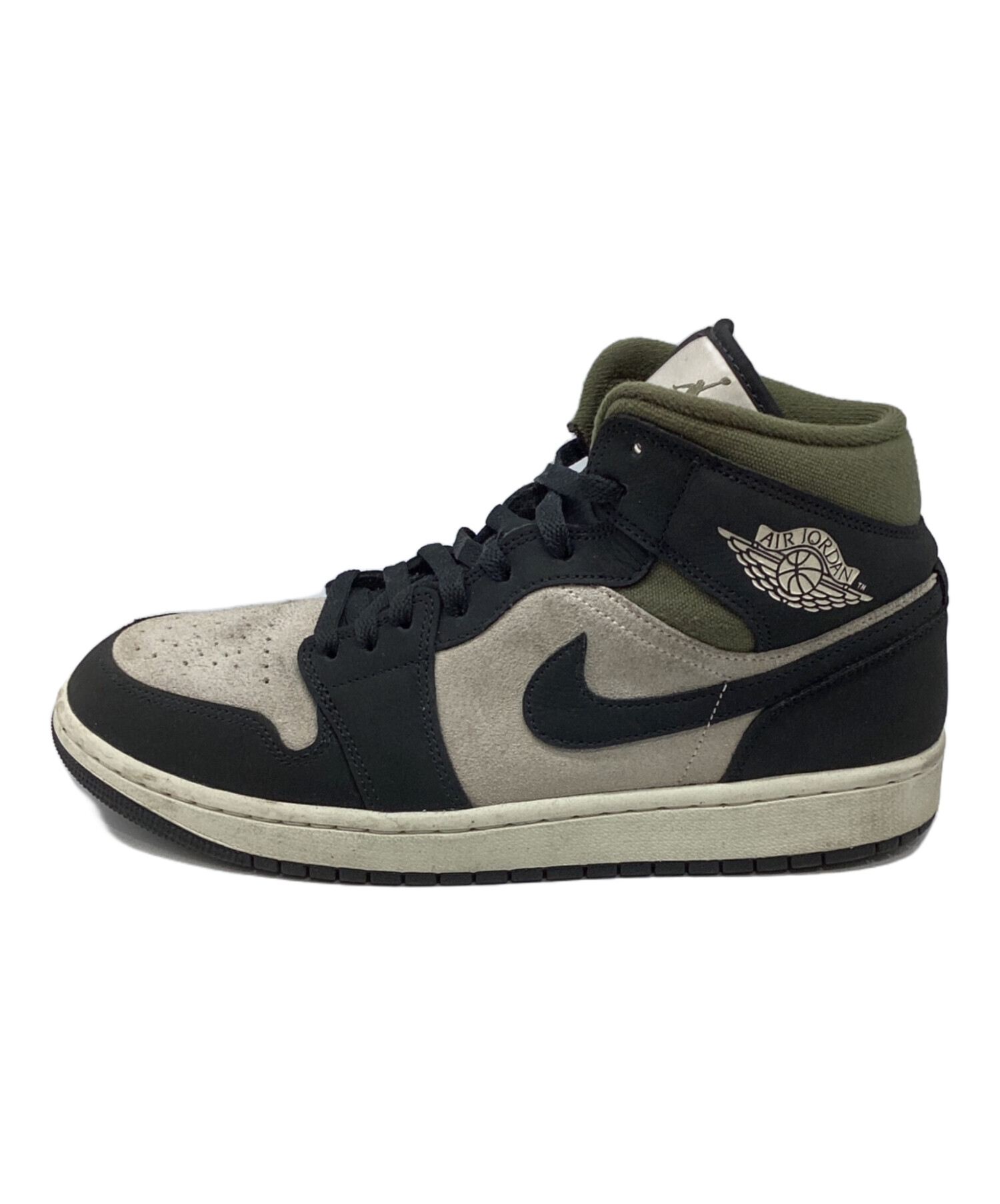 中古・古着通販】NIKE (ナイキ) AIR JORDAN 1 MID SE ブラック 