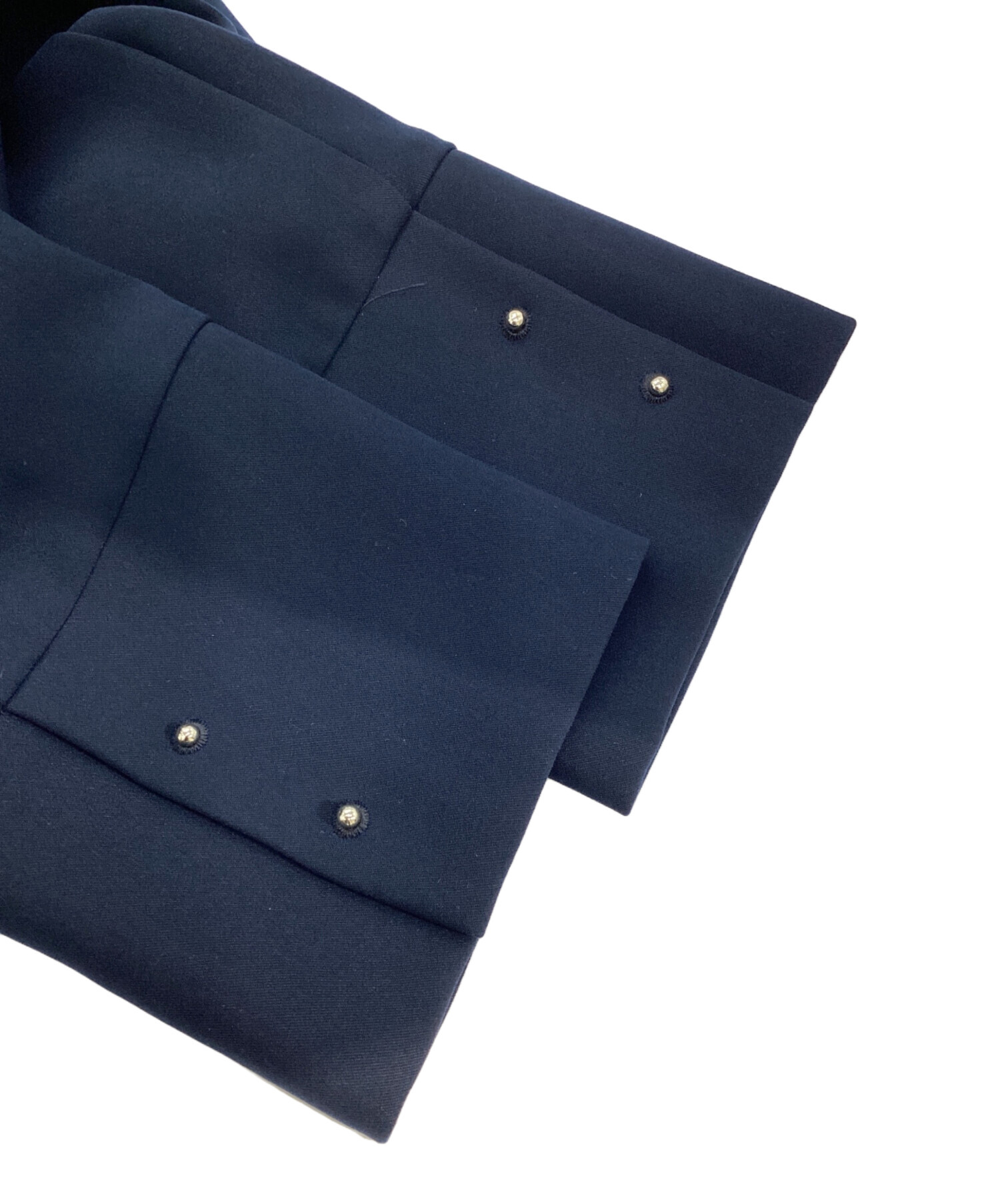 中古・古着通販】anuans (アニュアンス) ダブルサテンノーカラータック