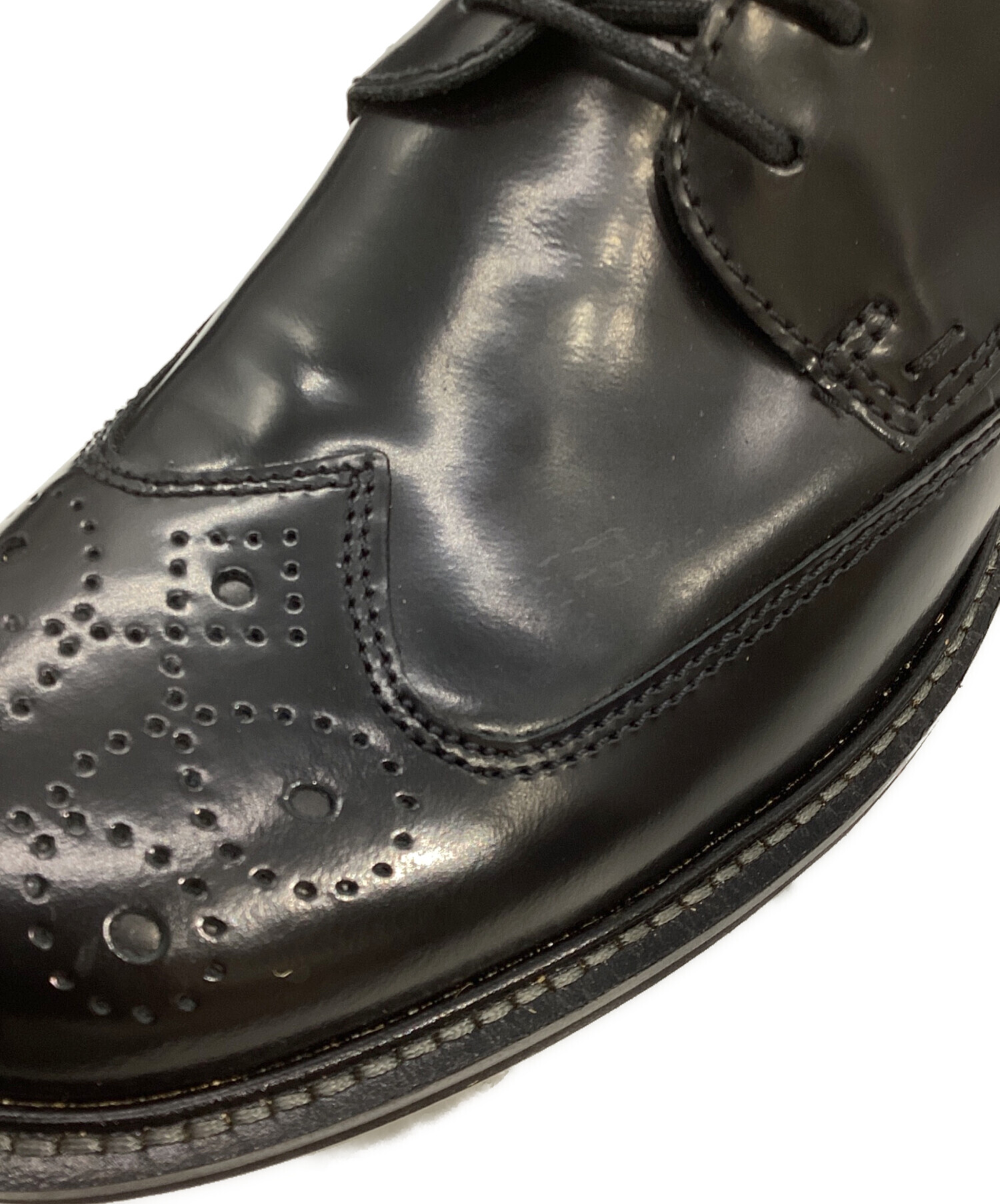 中古・古着通販】ECCO (エコー) ウィングチップシューズ ブラック