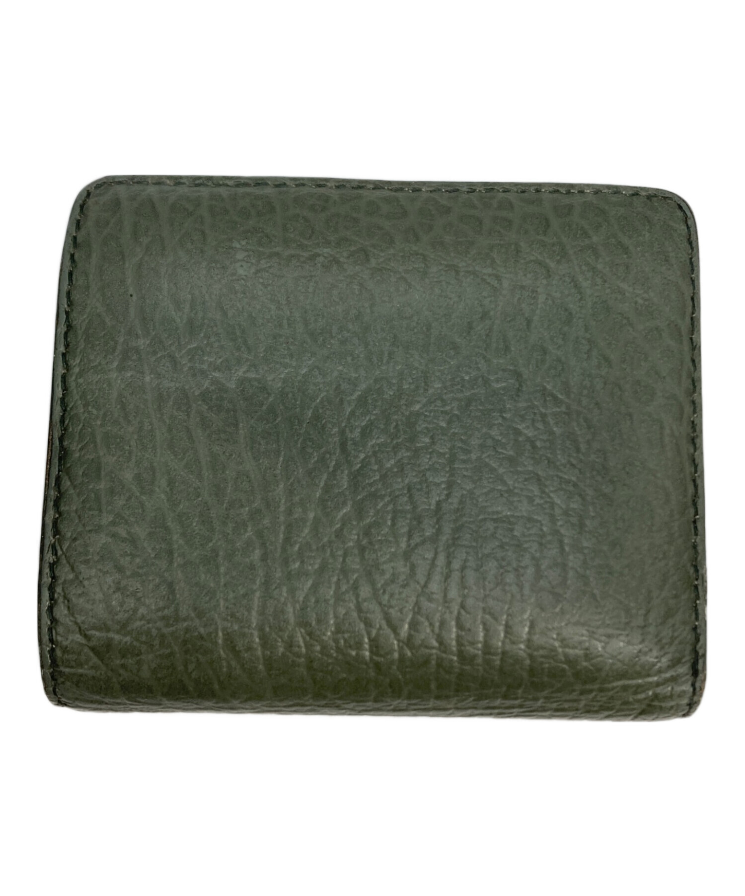 無*糖様 Maison Margiela 財布　ダークグリーン　二つ折り財布 中古・古着通販】Maison Margiela (メゾンマルジェラ) 4ステッチ 二