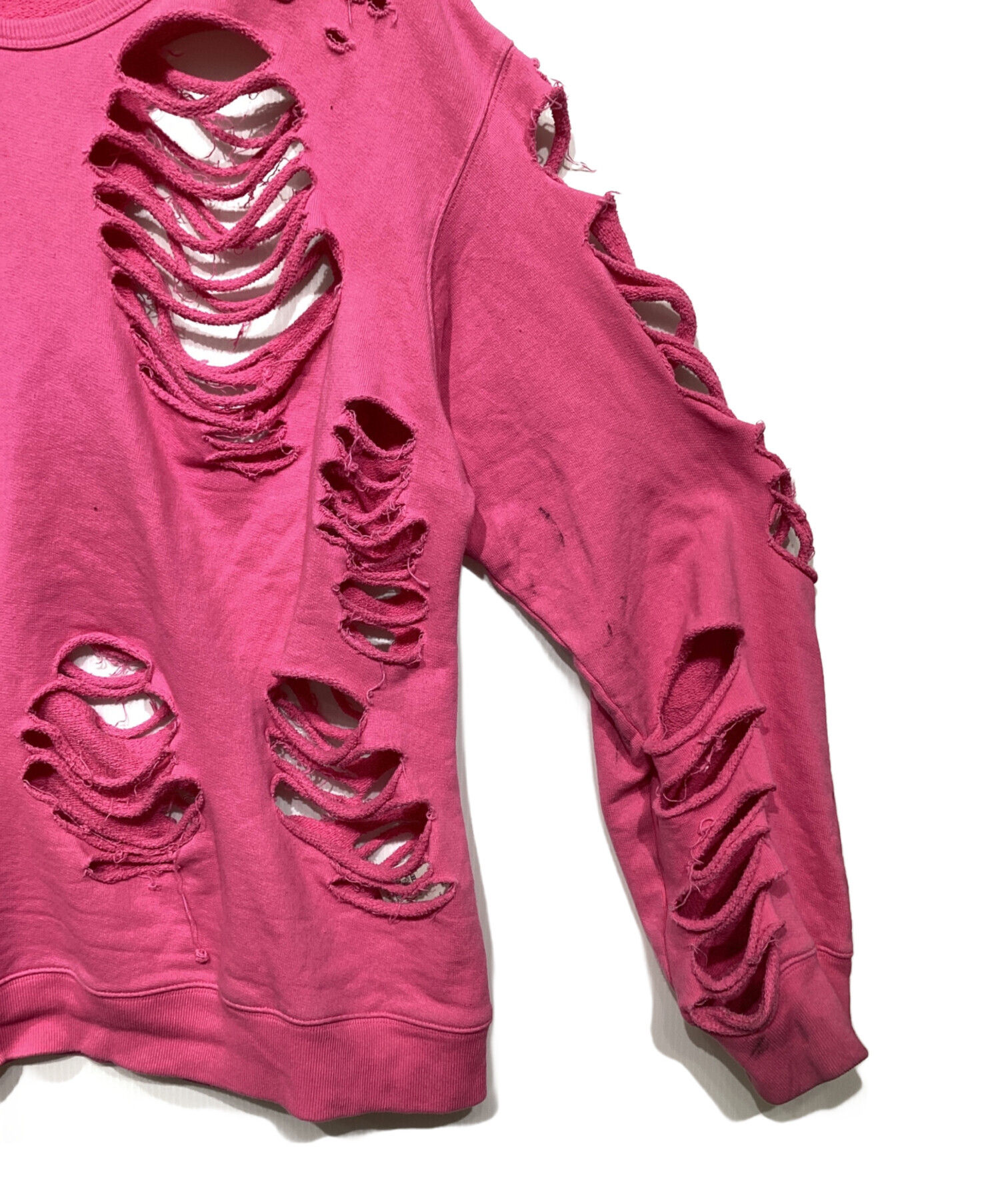 中古・古着通販】JUN NAKAYAMA (ジュンナカヤマ) DISTRESSED CREWNECK
