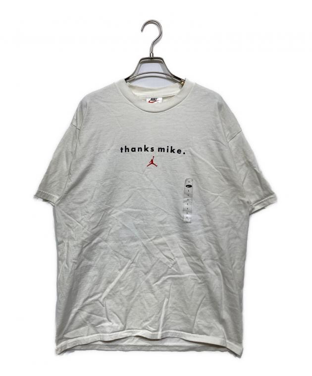中古・古着通販】NIKE (ナイキ) thanks mikeプリントTシャツ ホワイト 