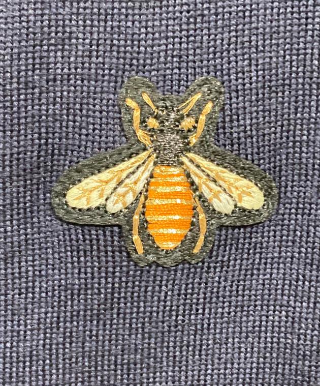 中古・古着通販】GUCCI (グッチ) Bee刺繍 Vネックカーディガン 496443
