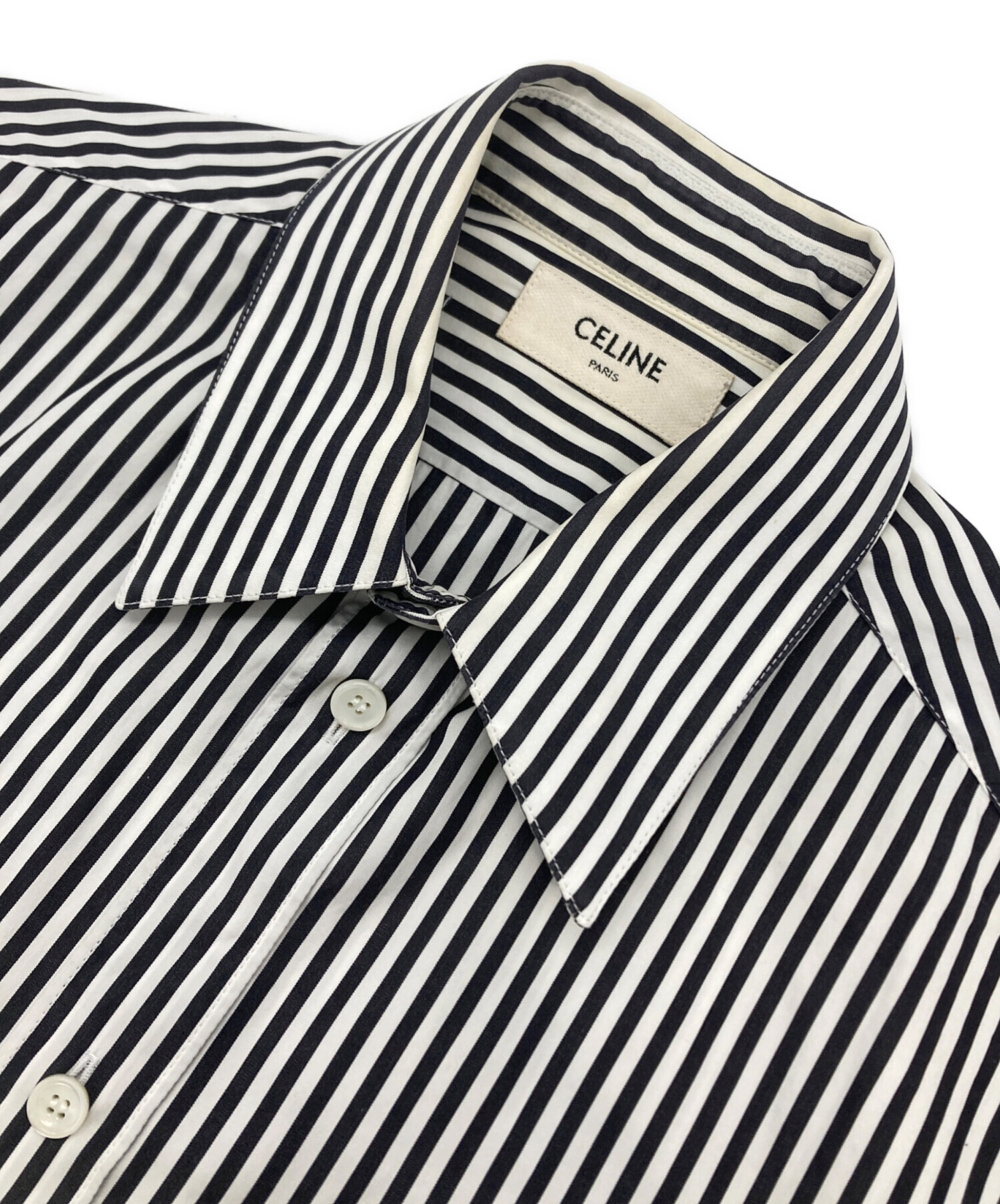 CELINE ストライプTシャツ 国内正規 CELINE Stripe T-Shirt 長袖 Tシャツ カットソー ボーダー
