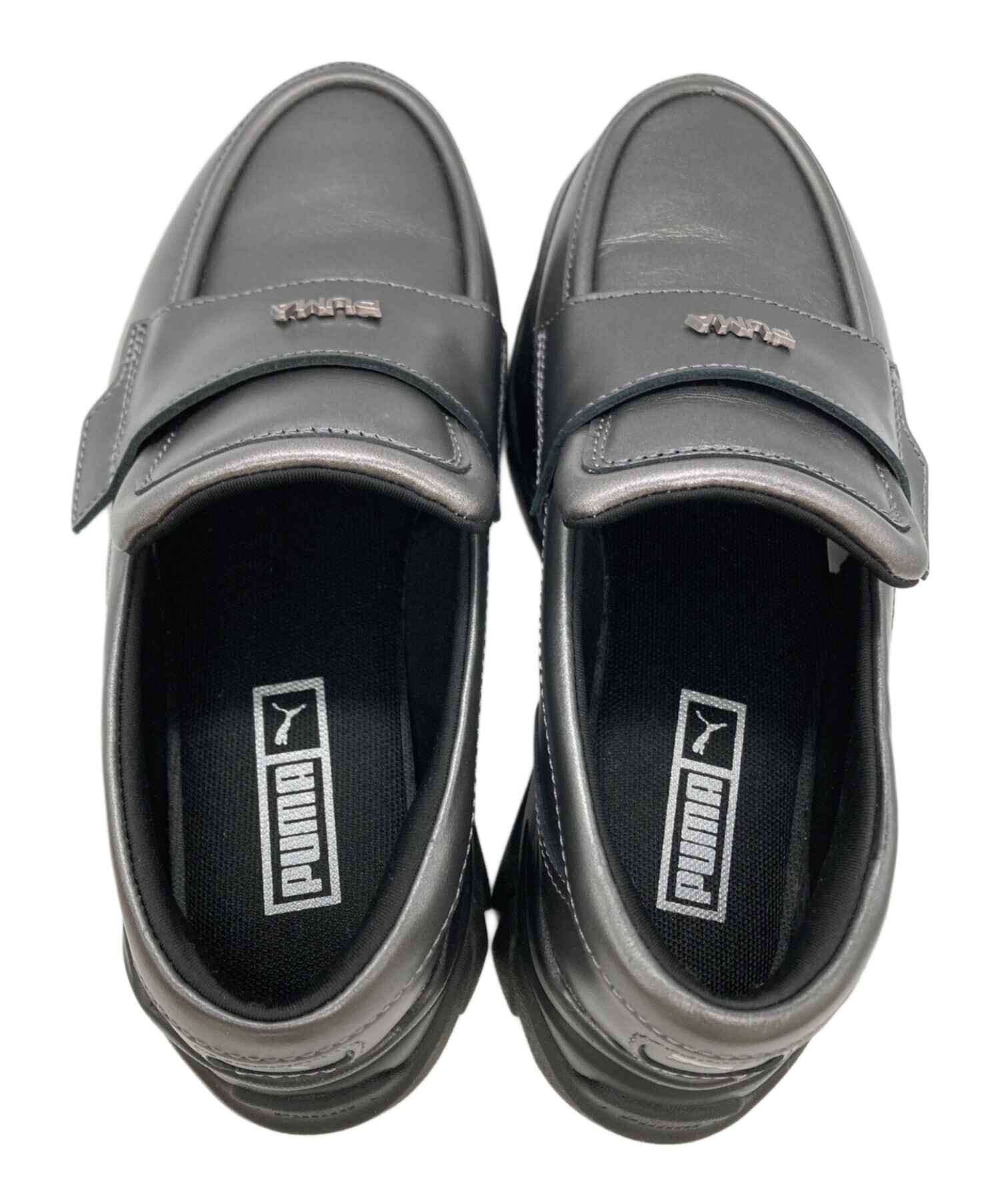 PUMA ダークグレー ローファースニーカー 中古・古着通販】PUMA (プーマ) W LOAFYR METALIC グレー サイズ:22.5