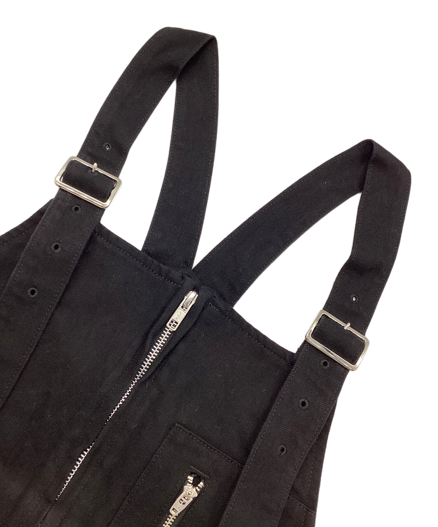中古・古着通販】LIMI feu (リミフゥ) オーバーオール ブラック サイズ