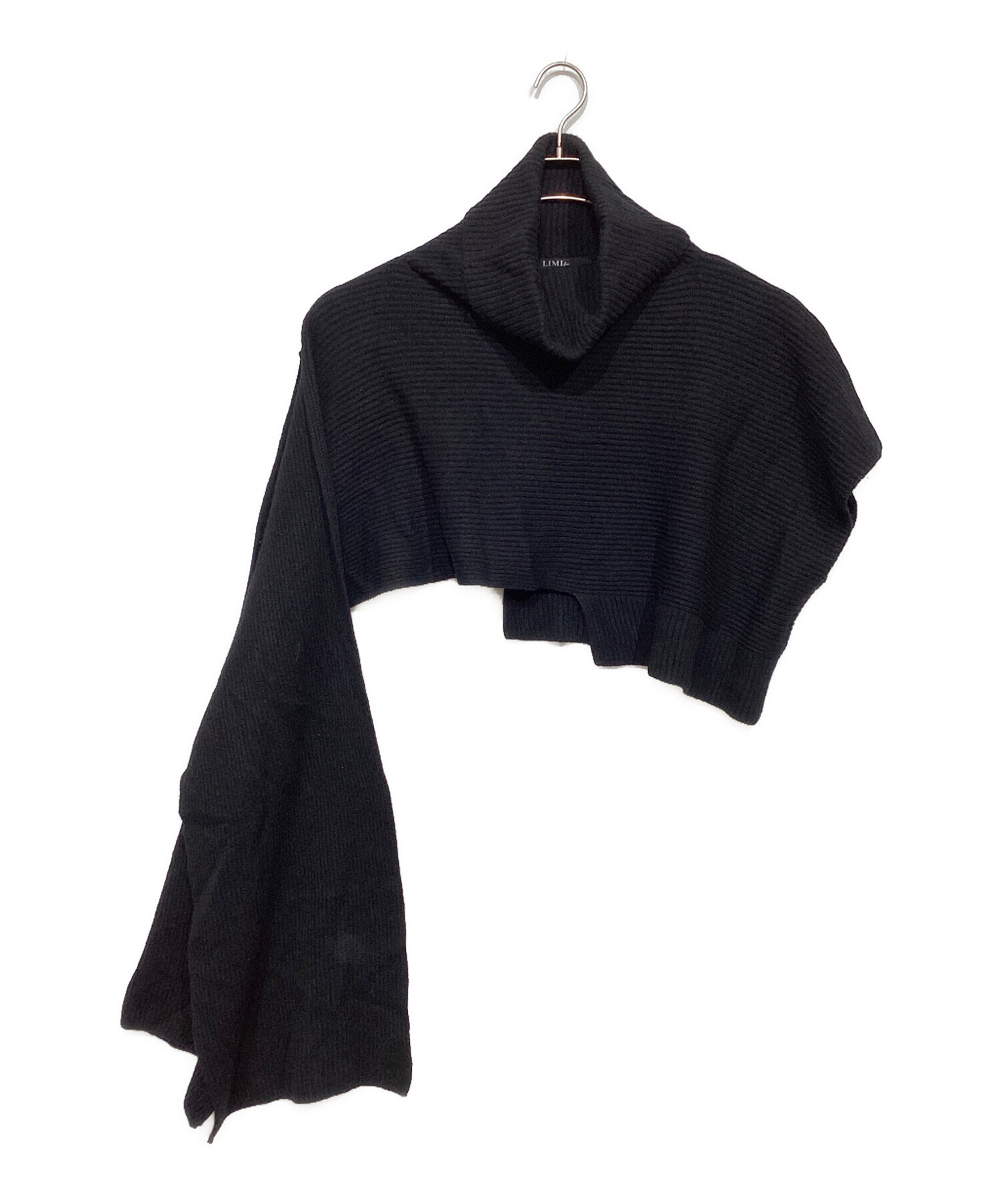 中古・古着通販】LIMI feu (リミフゥ) 2-WAY LAMBSWOOL SCARF ブラック