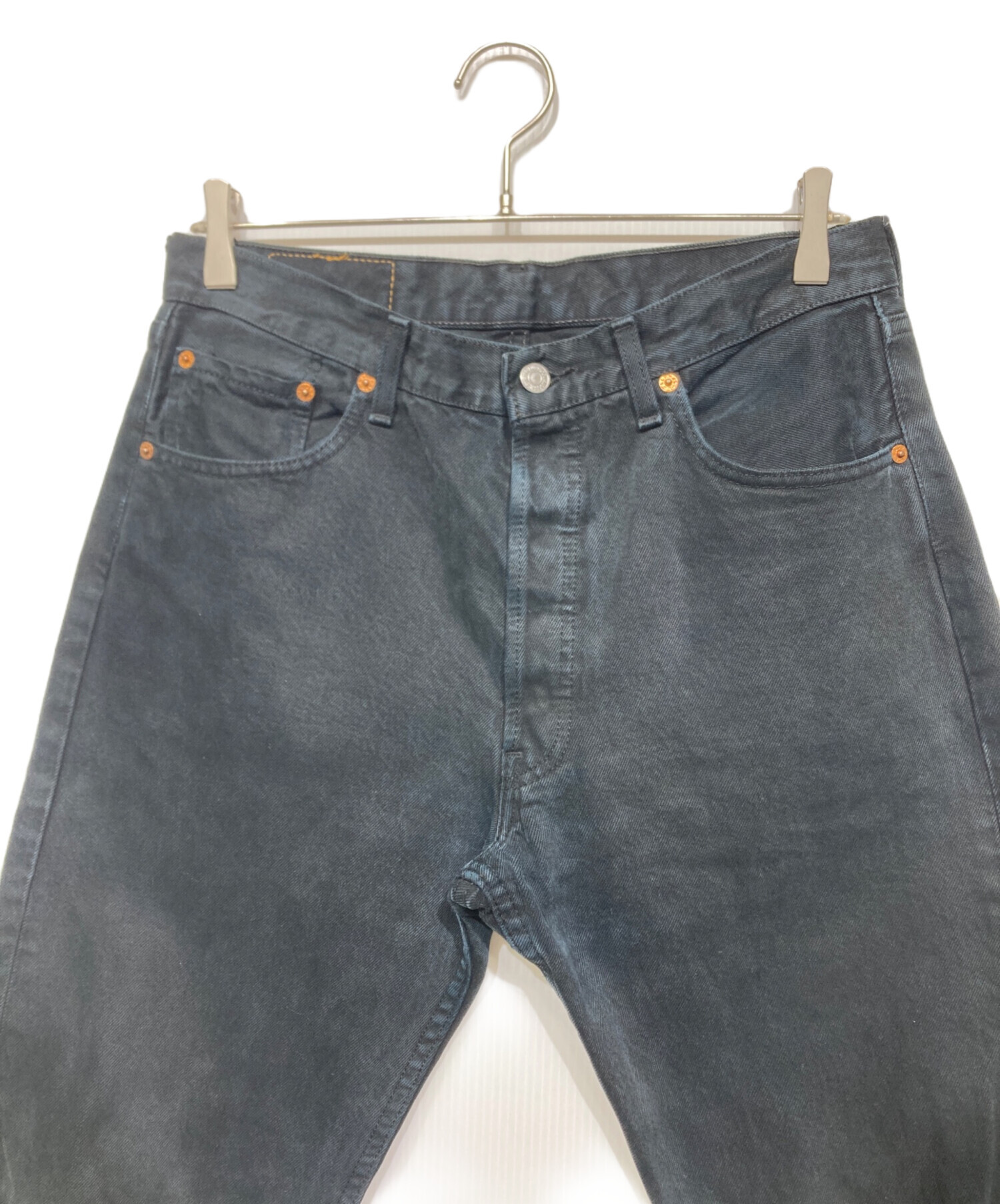 中古・古着通販】LEVI'S (リーバイス) 後染めブラックデニムパンツ