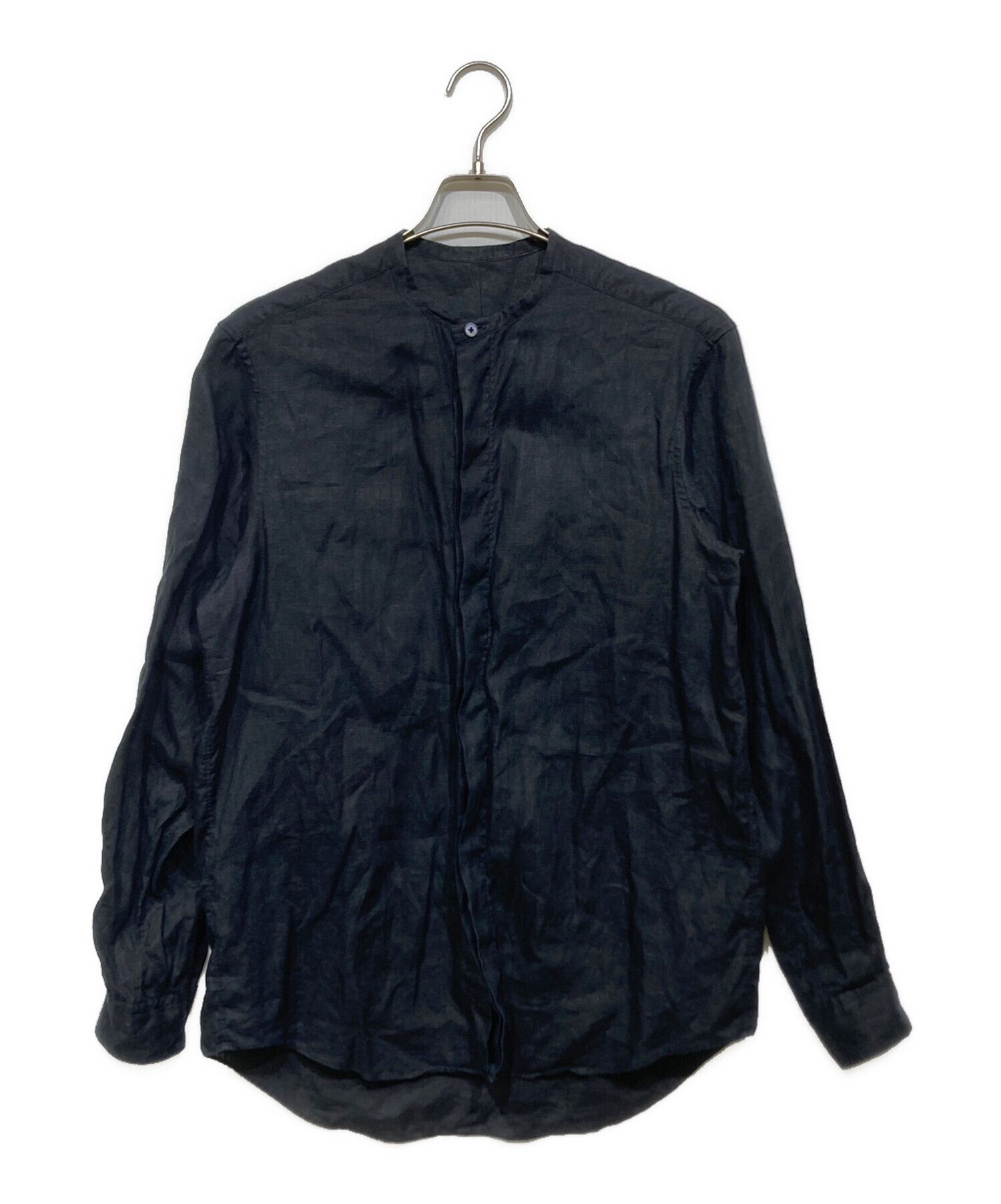 シンヤオフィシャル　リネンシャツ　ブラック　2 中古・古着通販】SHINYA (シンヤ) リネンシャツ ブラック サイズ:2