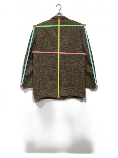 H4063◾️コムデギャルソンオム　２釦ツイードジャケットAD1989年 中古・古着通販】COMME des GARCONS HOMME (コムデギャルソン オム