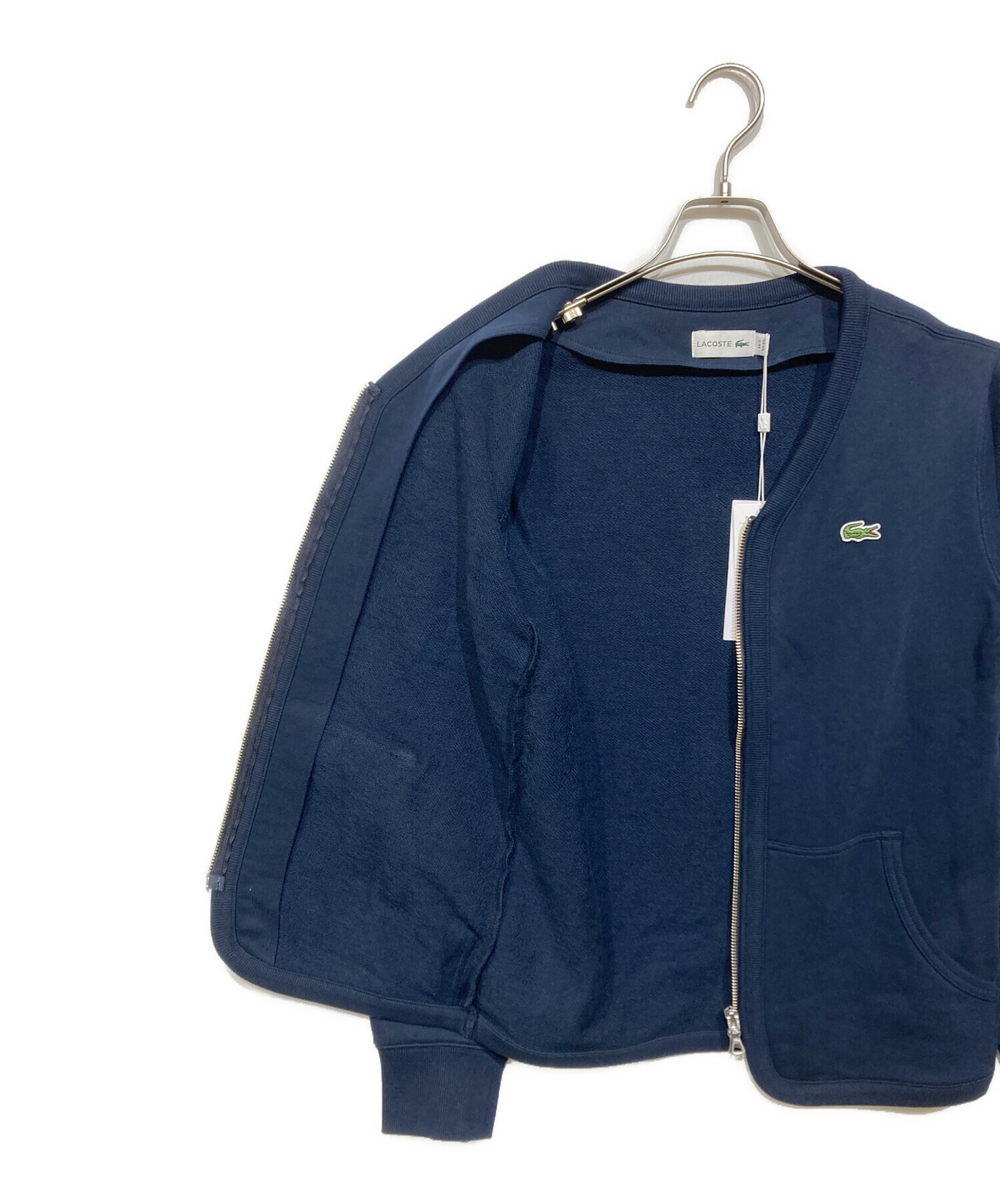 超美品❣️LACOSTE カーディガン ブルー サイズ40 LACOSTE - 超美品❣️LACOSTE カーディガン ブルー サイズ40の通販 by