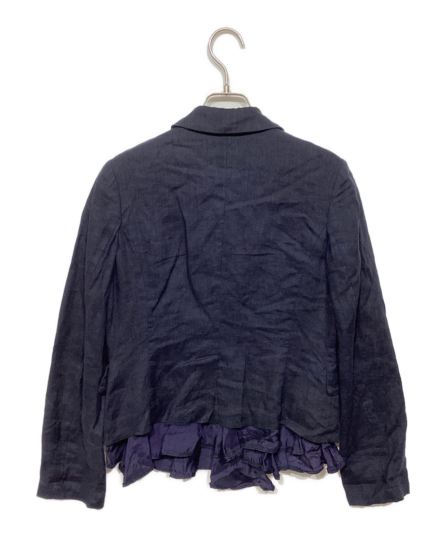 トリコ　コムデギャルソン 丸襟　立体　リネンブラウス　バックオープン　レース 中古・古着通販】COMME des GARCONS COMME des GARCONS