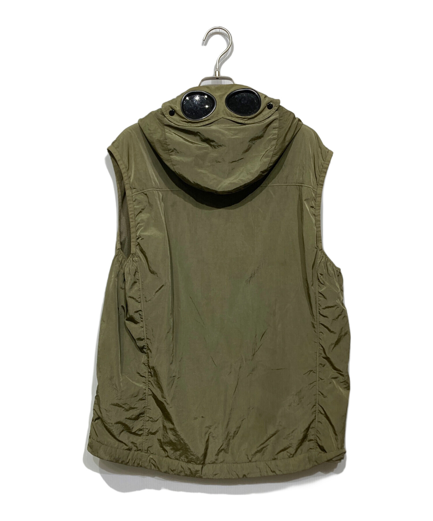 C.P. COMPANY Goggle Jacket ベスト オリーブ 中古・古着通販】C.P COMPANY (シーピーカンパニー) ゴーグル付