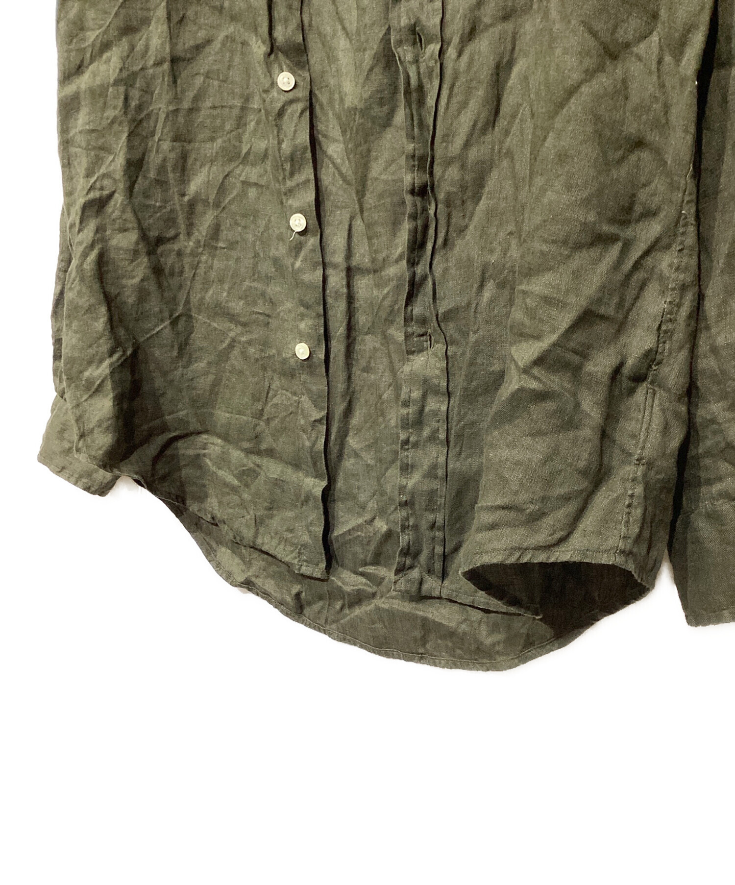 中古美品 Polo by Ralph Lauren リネンシャツ カーキ 中古・古着通販】POLO RALPH LAUREN (ポロ・ラルフローレン) リネン