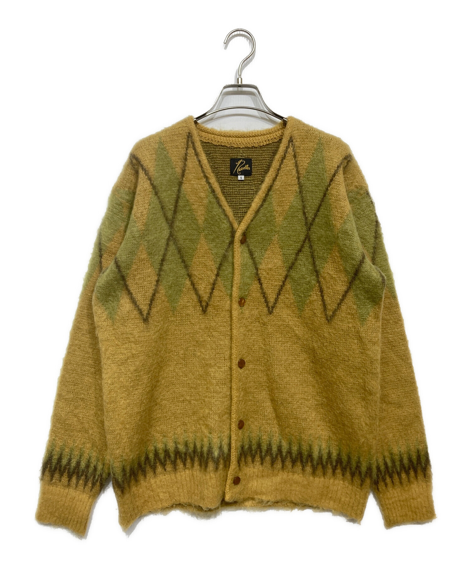 needles 18aw アーガイル柄 モヘヤ カーディガン 中古・古着通販】Needles (ニードルズ) Mohair Cardigan - Argyle