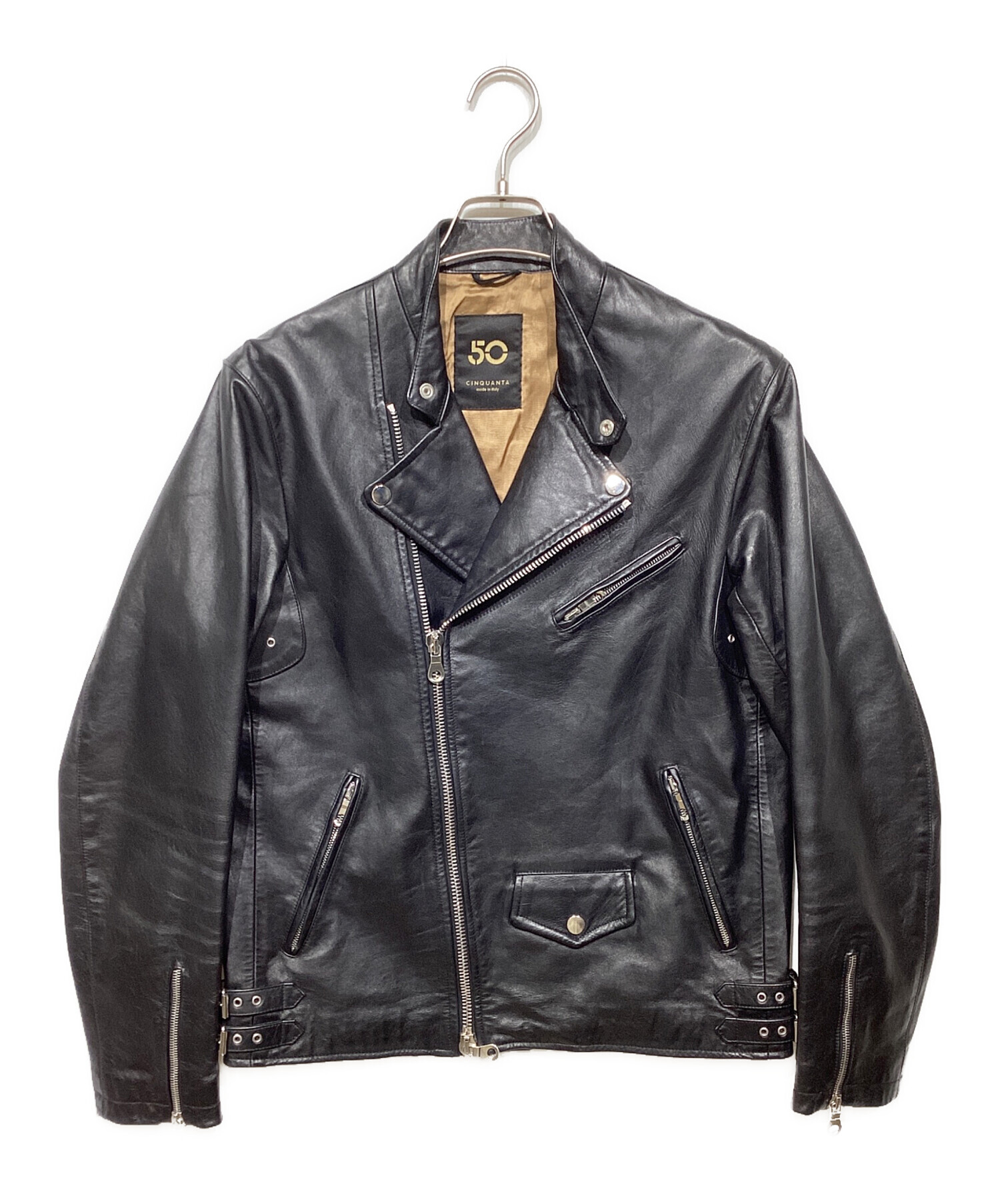 CINQUANTA / BEAMS F 別注 スタンドカラー ダブルライダース 中古・古着通販】Cinquanta (チンクワンタ) BEAMS F (ビームスエフ