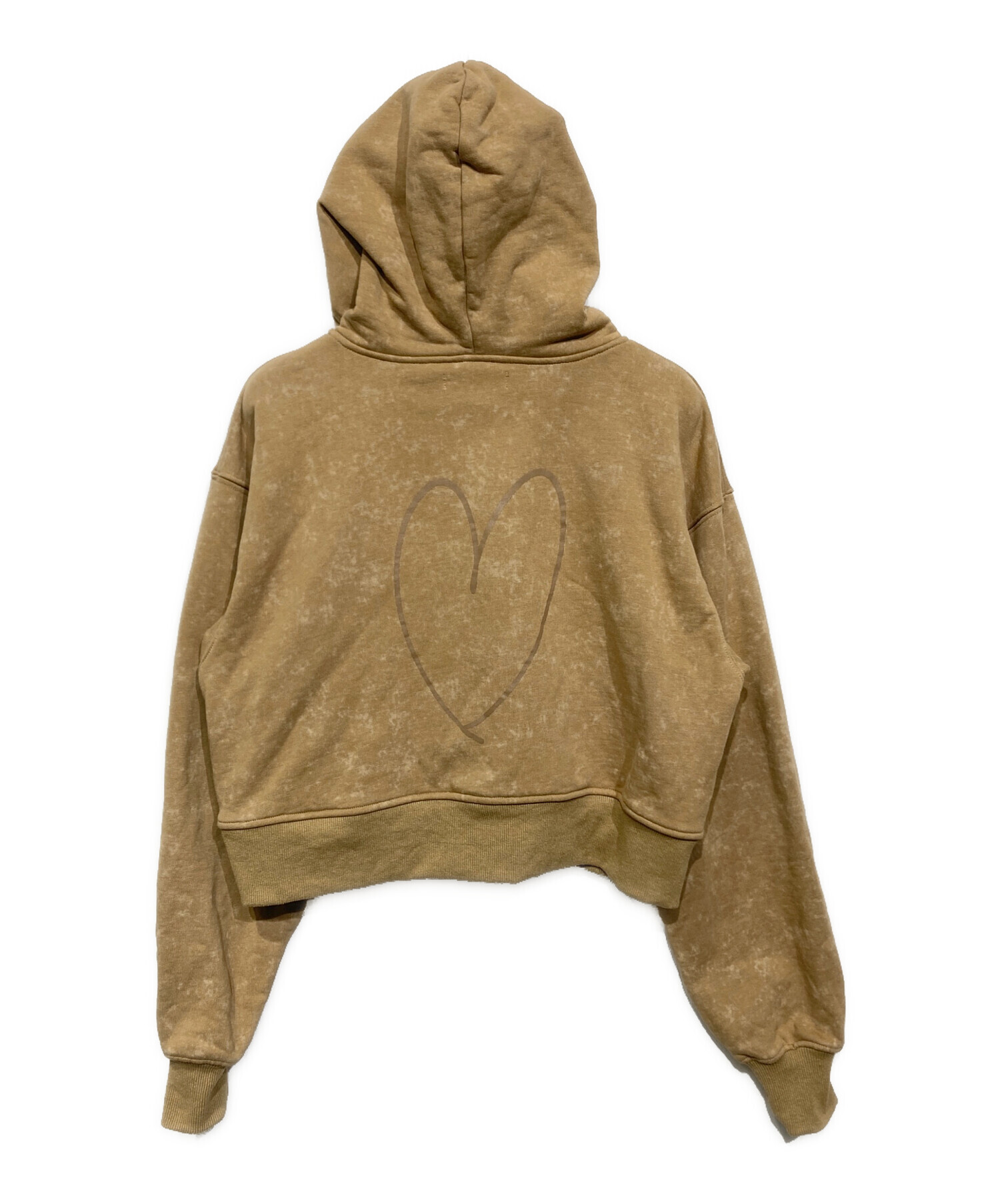 NKNIT ンニット パーカー 1(S位) ベージュ 【古着】【中古】 中古・古着通販】NKNIT (ンニット) クロップドパーカー ベージュ