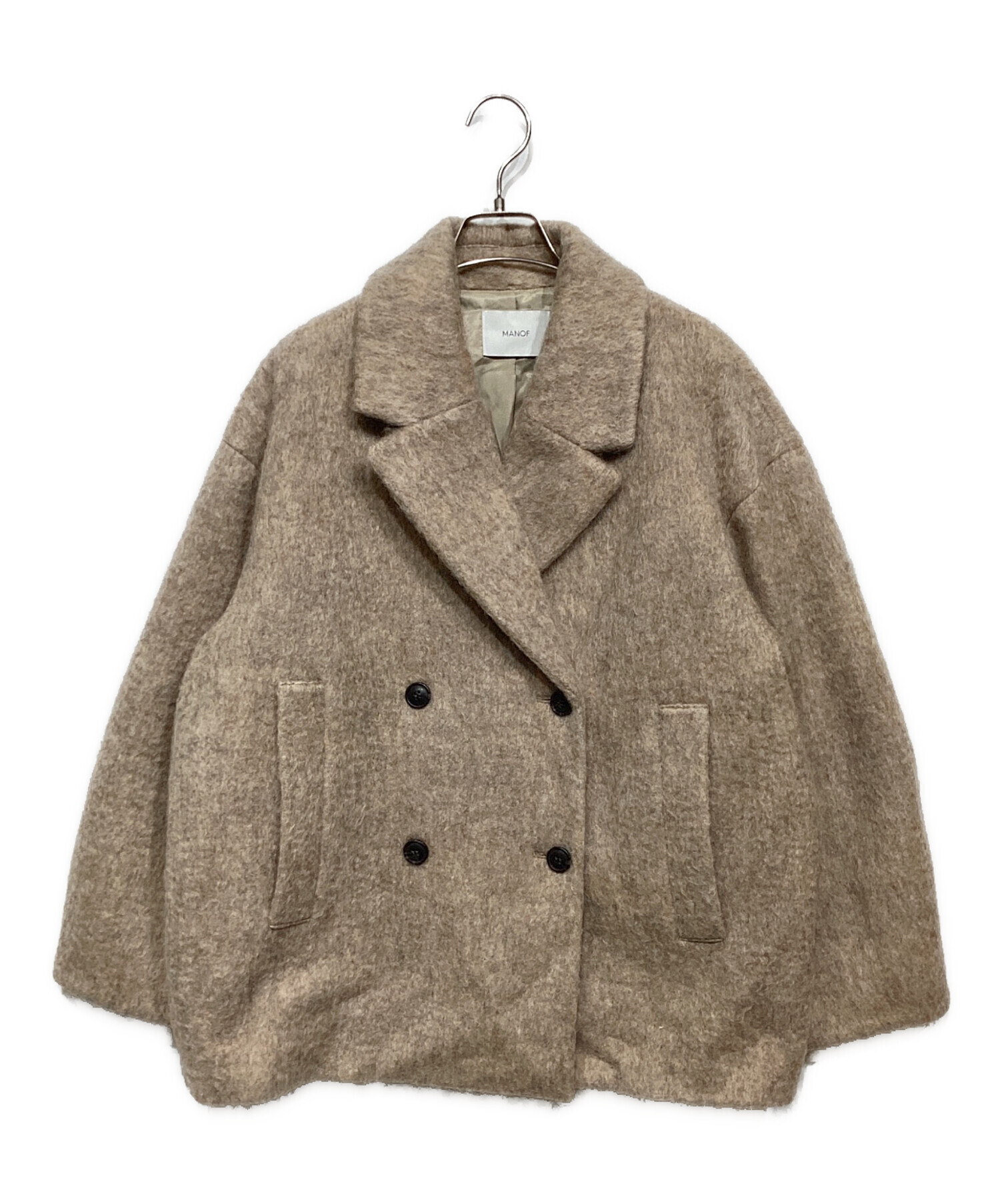 【新品・未使用】MANOF シャギー shaggy cocoon coat 中古・古着通販】MANOF (マノフ) SHAGGY COCOON COAT（シャギー