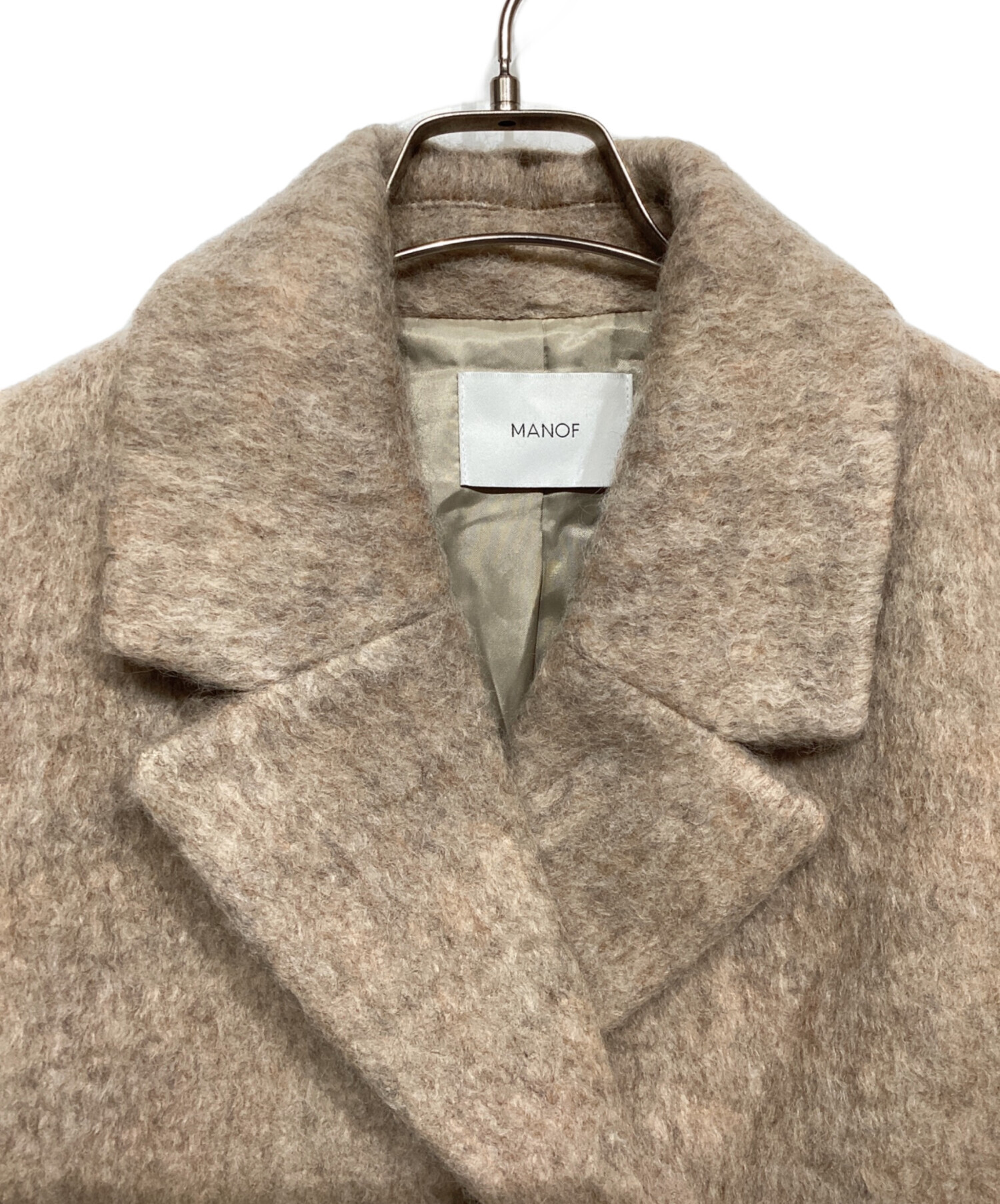 中古・古着通販】MANOF (マノフ) SHAGGY COCOON COAT（シャギー