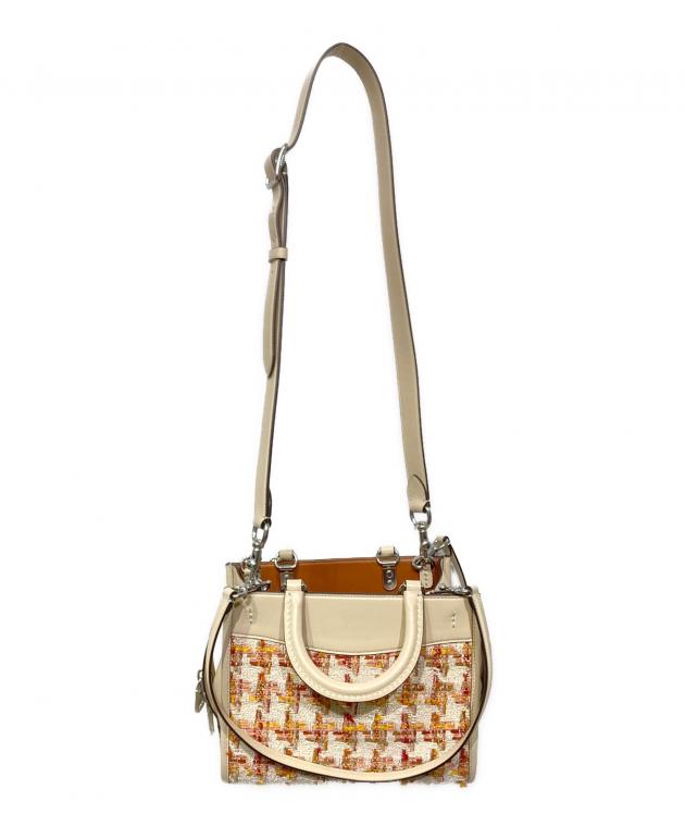 中古・古着通販】COACH (コーチ) ローグ 25・ツイード バッグ ベージュ