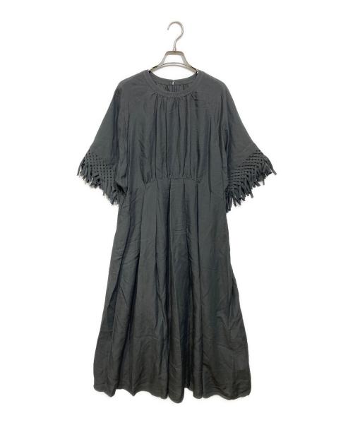未使用品 HOUSEOFLOTUSレーヨンリネンブレンドフリンジワンピース 中古・古着通販】house of lotus (ハウスオブロータス) レーヨンリネン