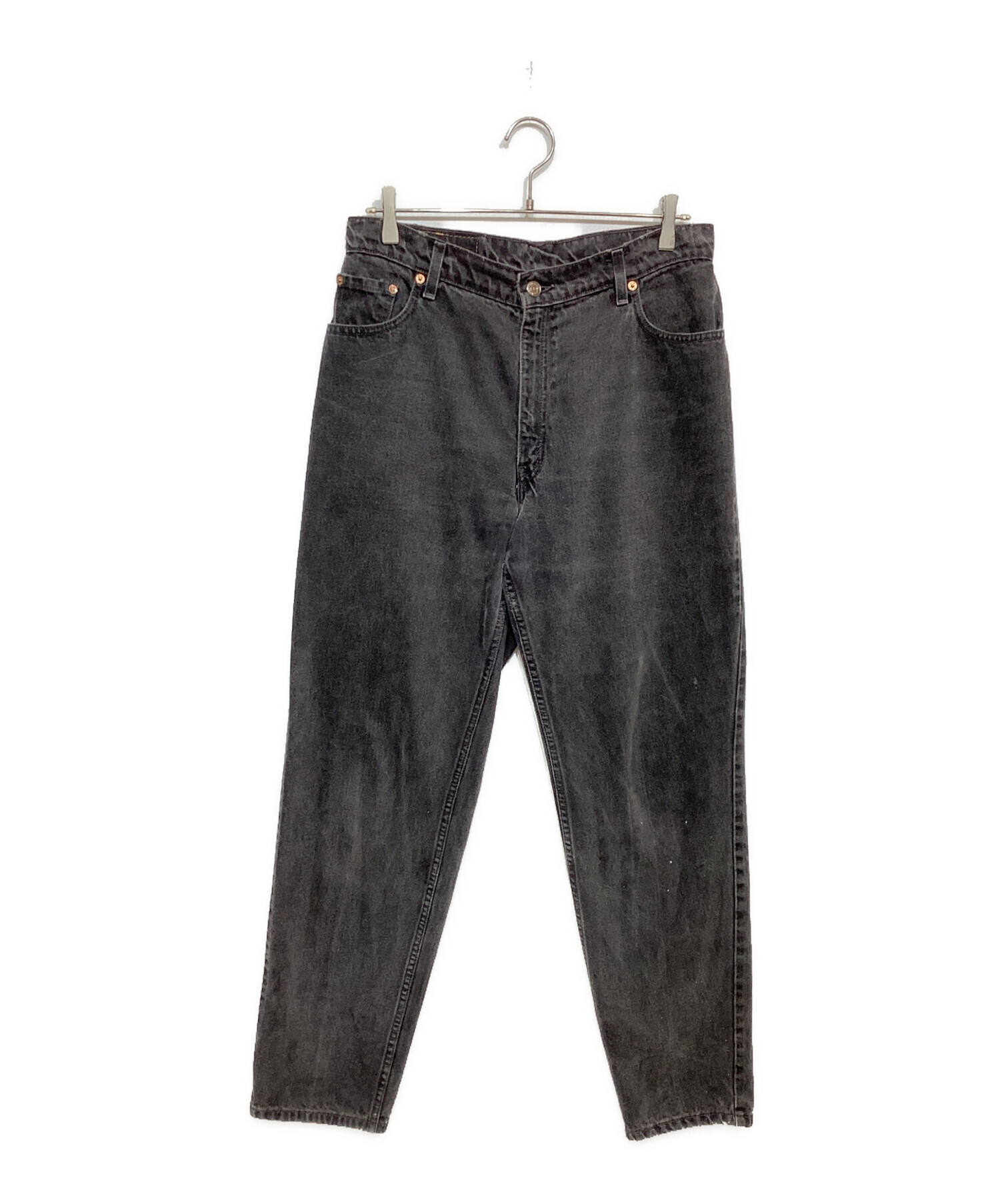 中古・古着通販】LEVI'S (リーバイス) 550 後染めブラックデニムパンツ