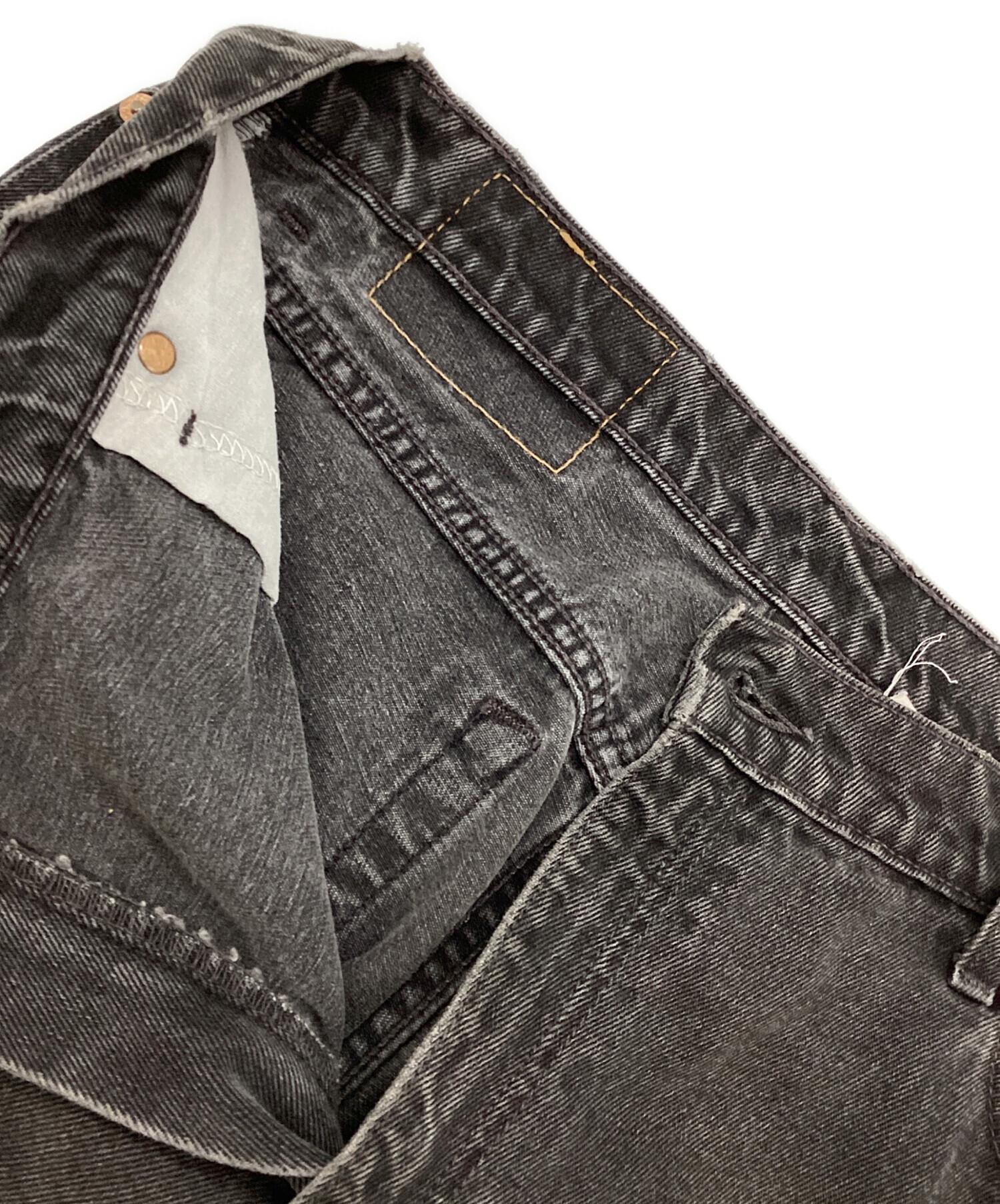 中古・古着通販】LEVI'S (リーバイス) 550 後染めブラックデニムパンツ