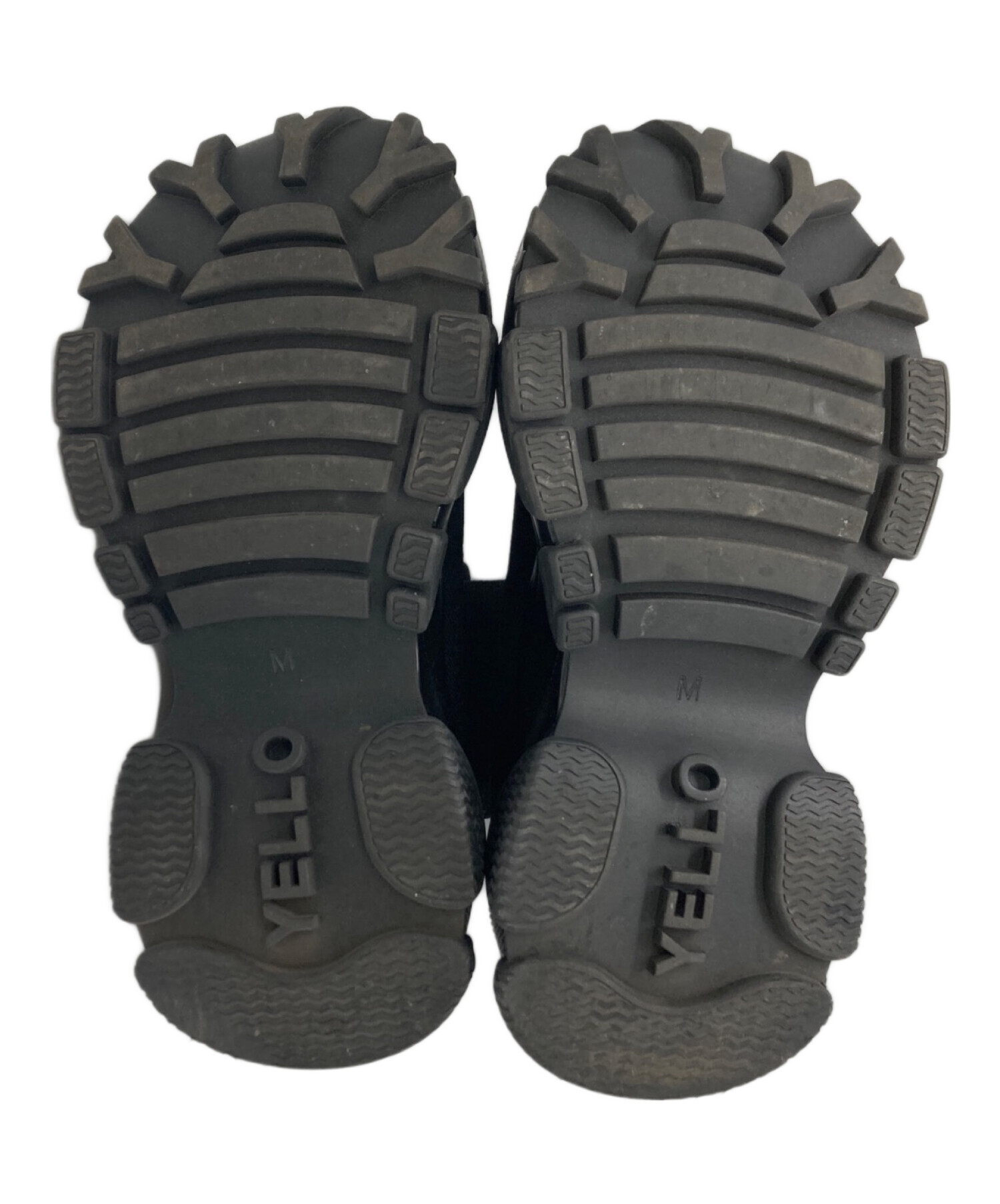 中古・古着通販】YELLO (イエロ) GRAUWAL SHORT BOOTS ブラック サイズ