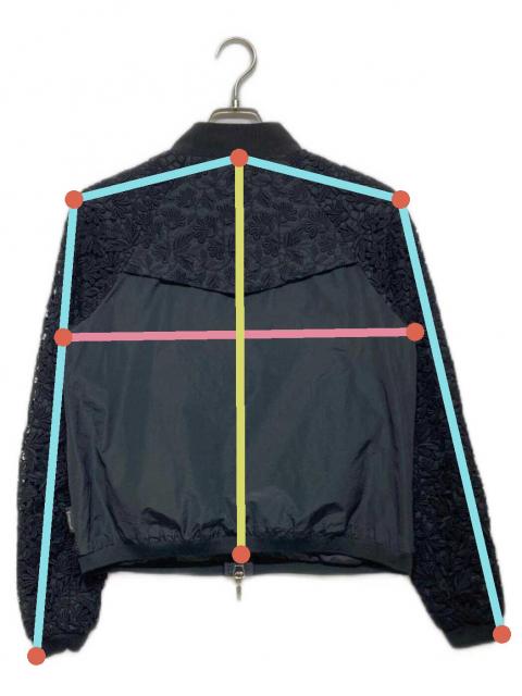 中古・古着通販】MONCLER (モンクレール) Black Flowers Embroidered