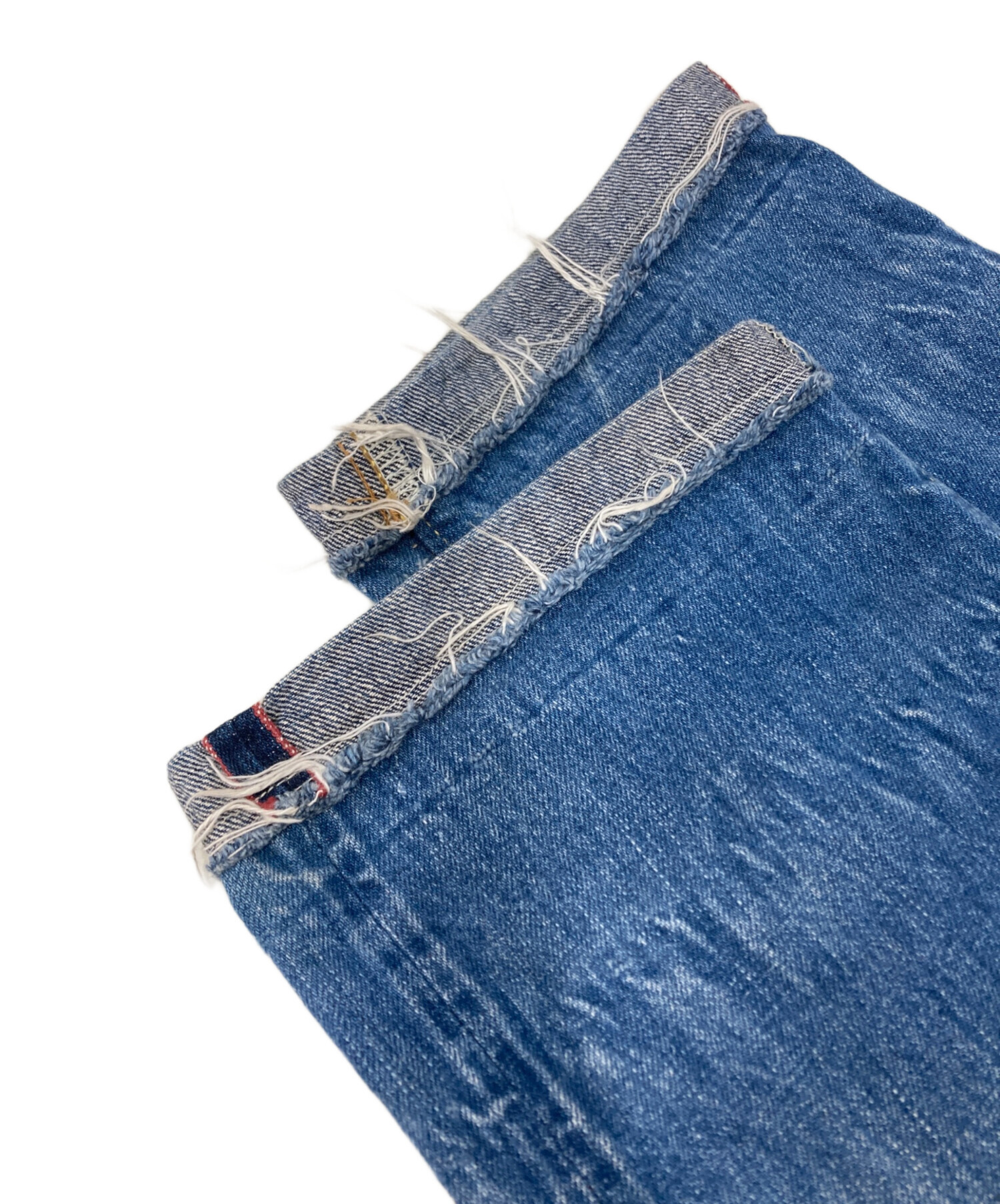 中古・古着通販】BLUE BLUE (ブルーブルー) リペア加工デニムパンツ 
