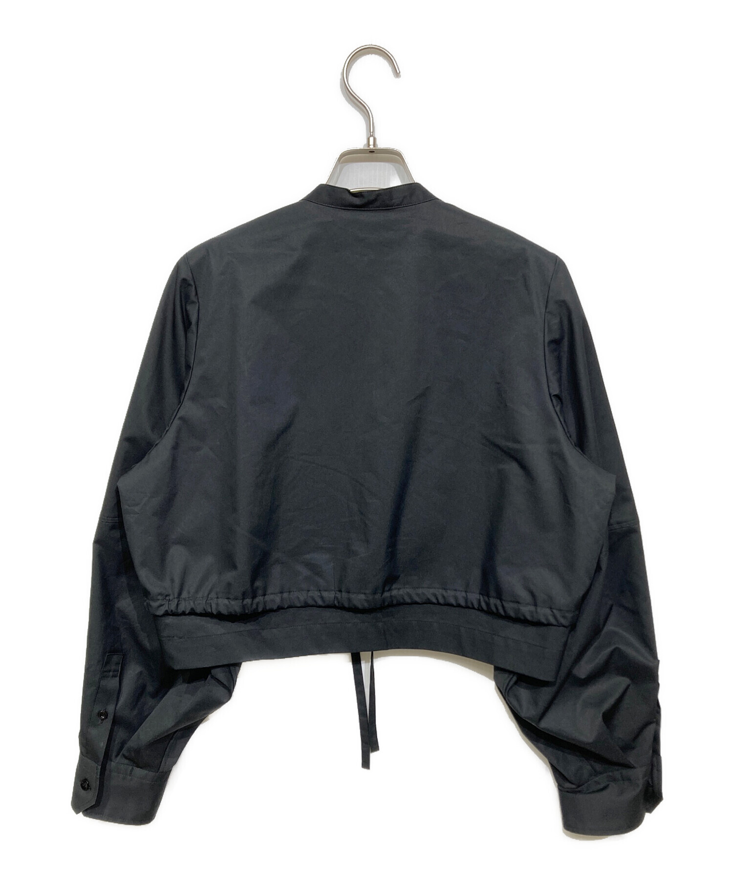 中古・古着通販】HYKE (ハイク) T/C BALLOON SLEEVE BLOUSE ブラック