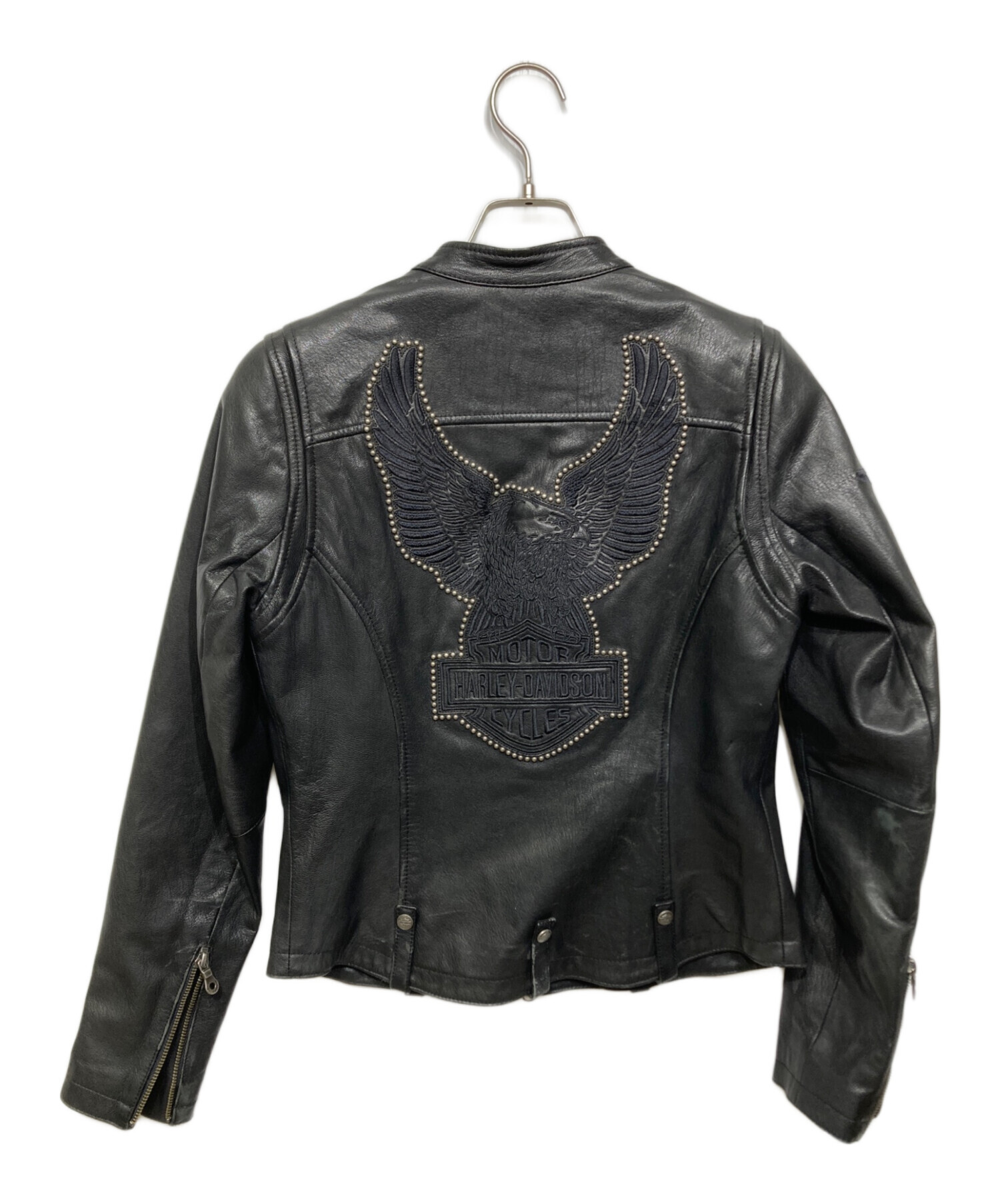 Harley-Davidson シングルライダースジャケット S 中古・古着通販】HARLEY-DAVIDSON (ハーレーダビッドソン) シングル