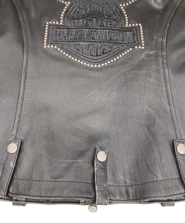 Harley-Davidson シングルライダースジャケット S 中古・古着通販】HARLEY-DAVIDSON (ハーレーダビッドソン) シングル